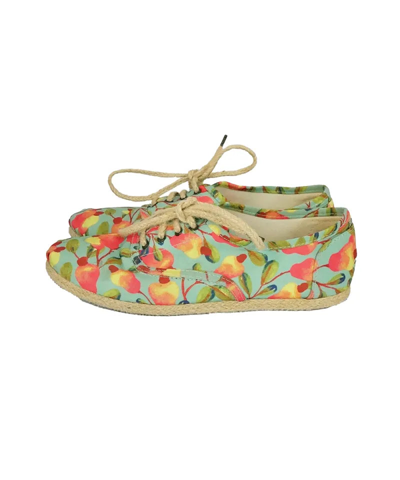 Sapato Oxford com Estampa de Caju