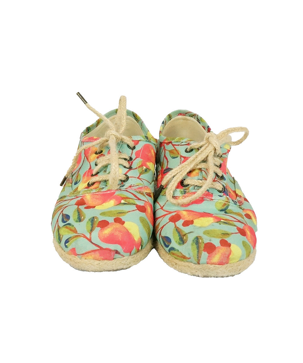 Sapato Oxford com Estampa de Caju
