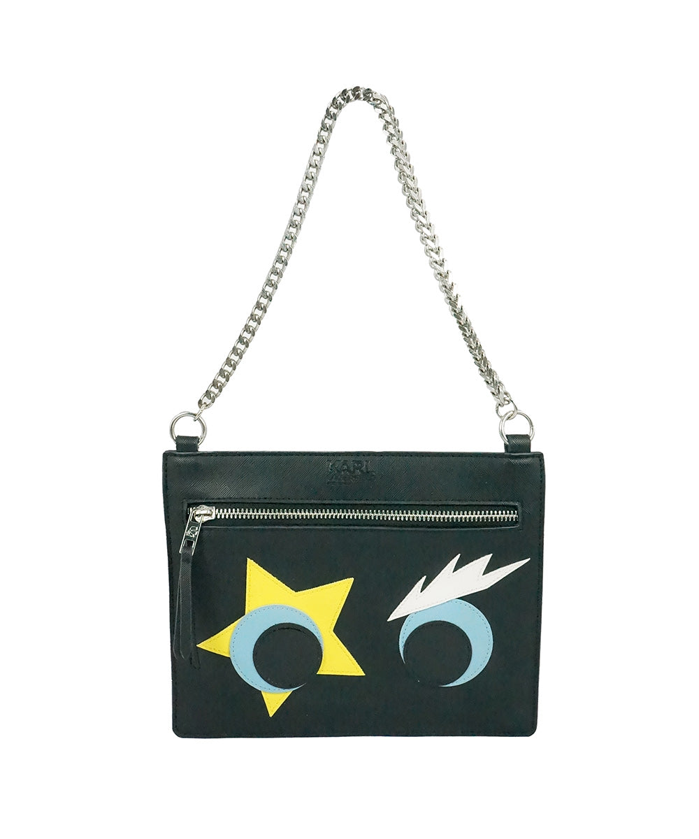 Bolsa Pequena Preta com Olinhos