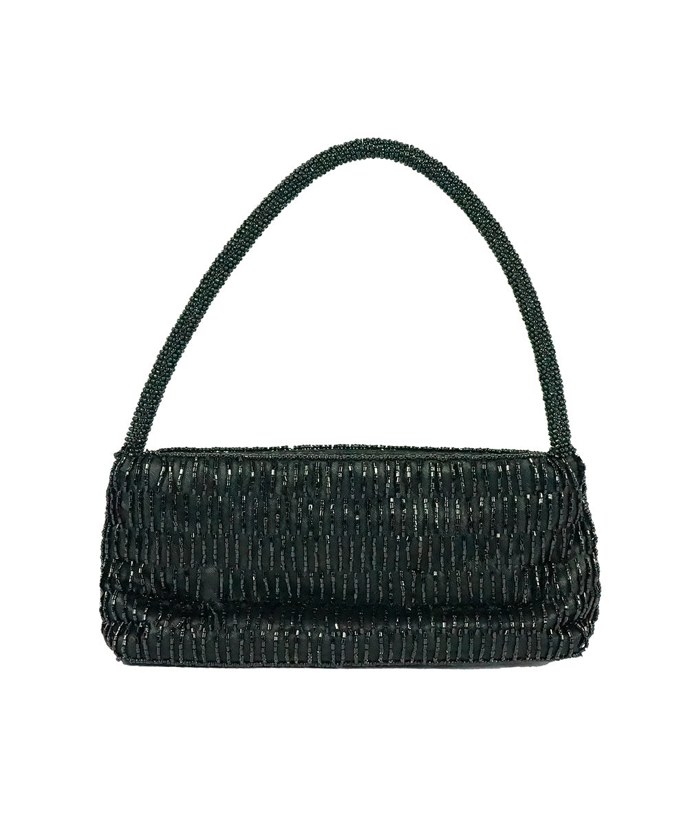 Bolsa Pequena Preta com Miçangas
