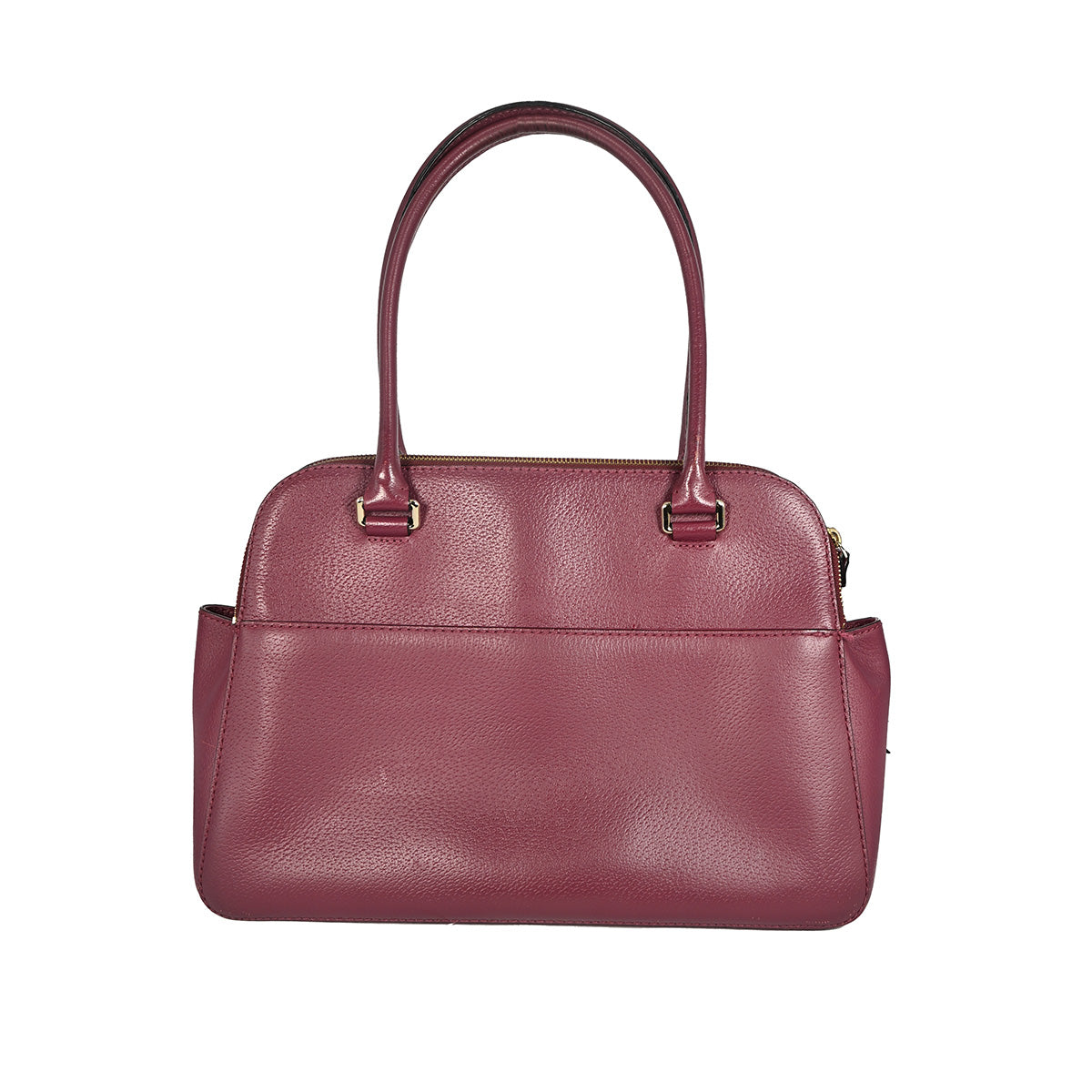 Bolsa grande de couro bordô rosado