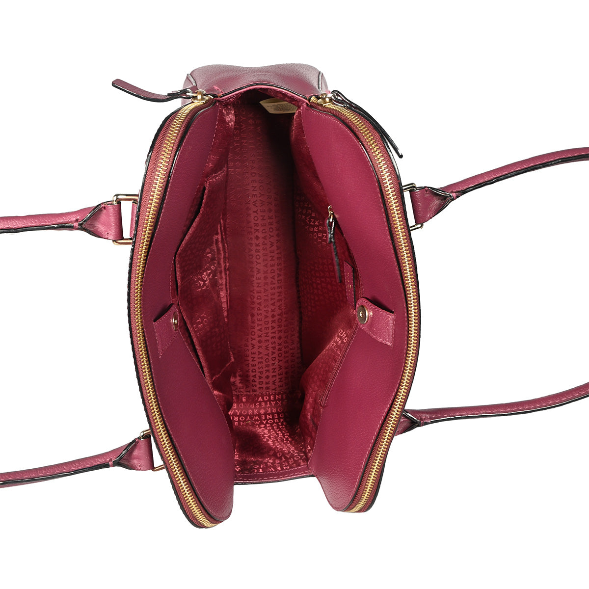 Bolsa grande de couro bordô rosado