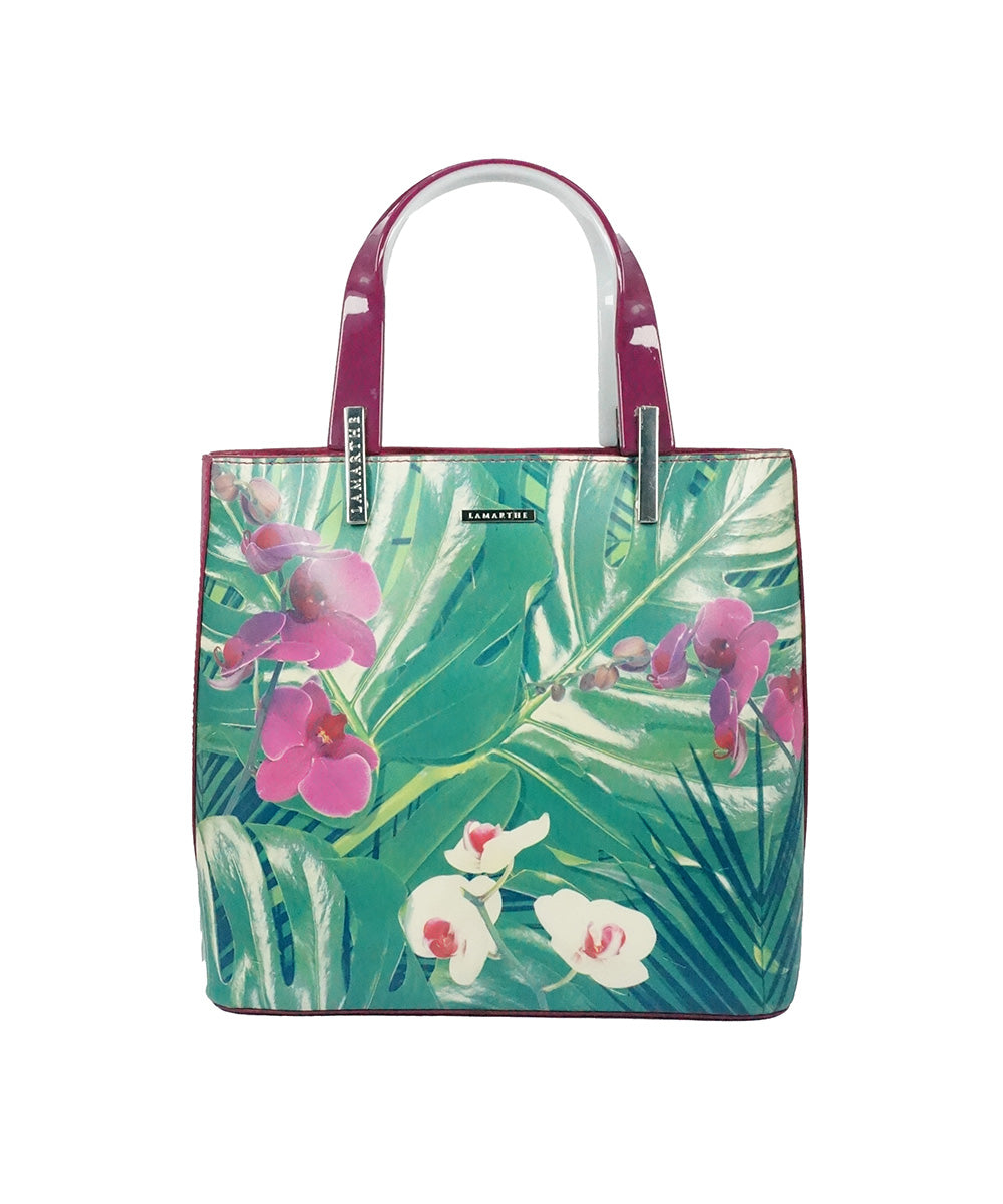 Bolsa Média com Estampa Floral
