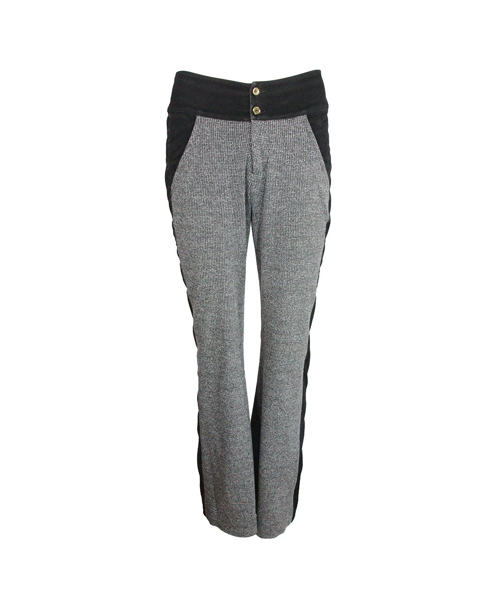 Calça Xadrez Preto e Cinza
