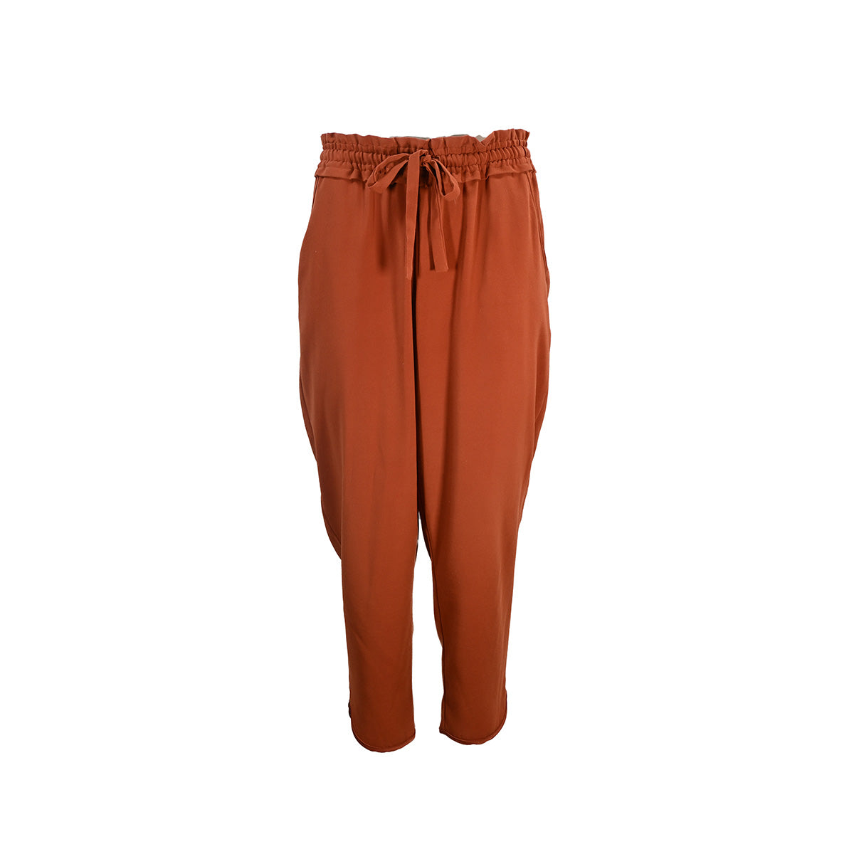Calça terracota com amarração
