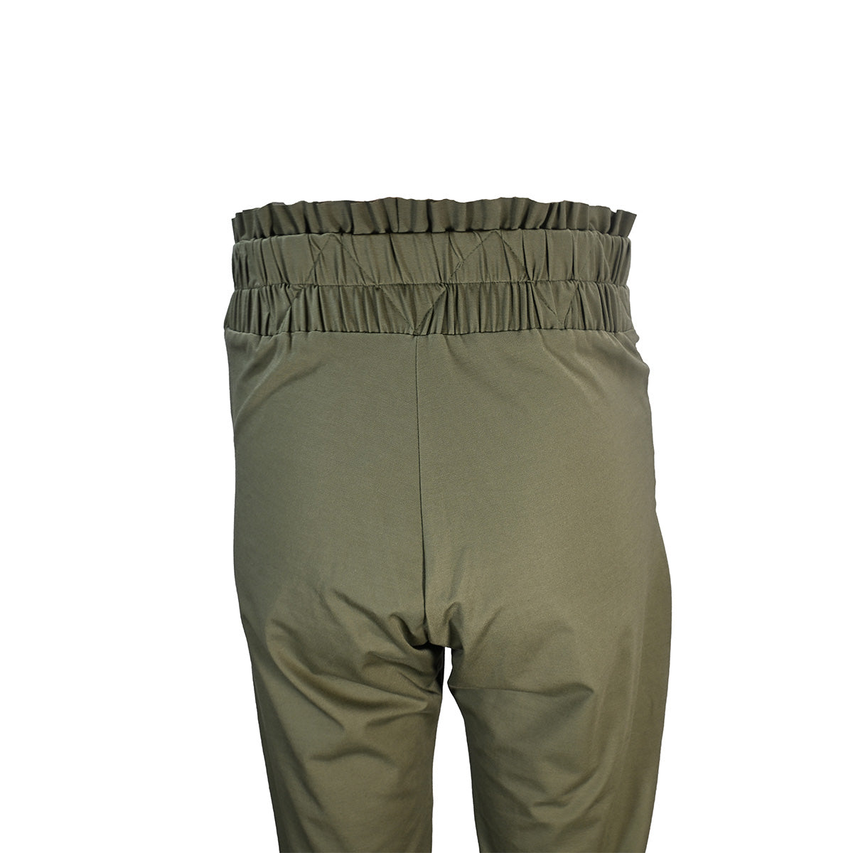 Calça verde musgo com cinto