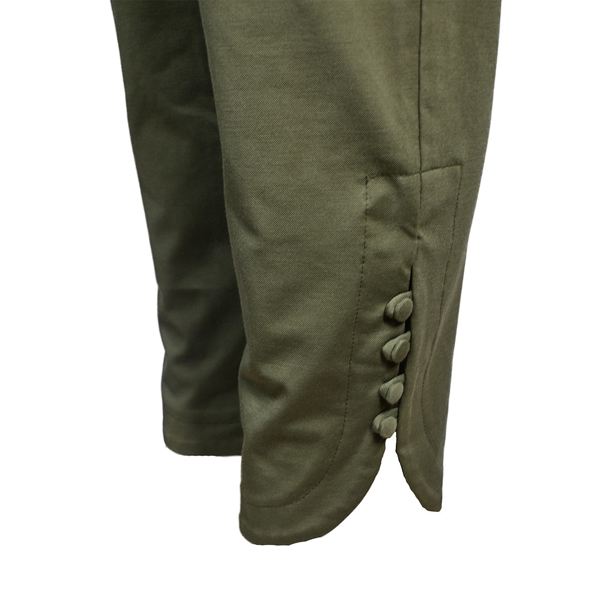 Calça verde musgo com cinto