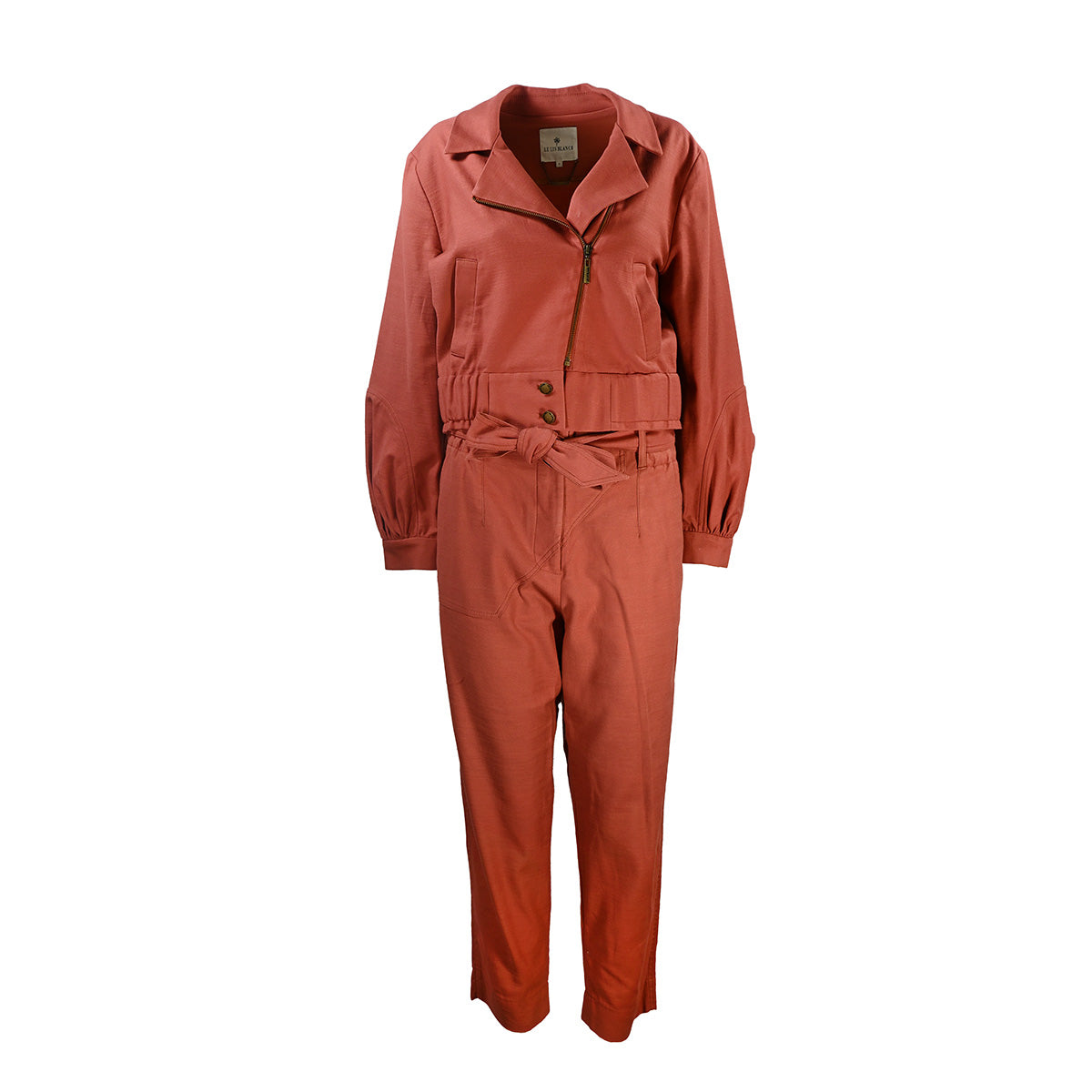 Calça terracota com cinto