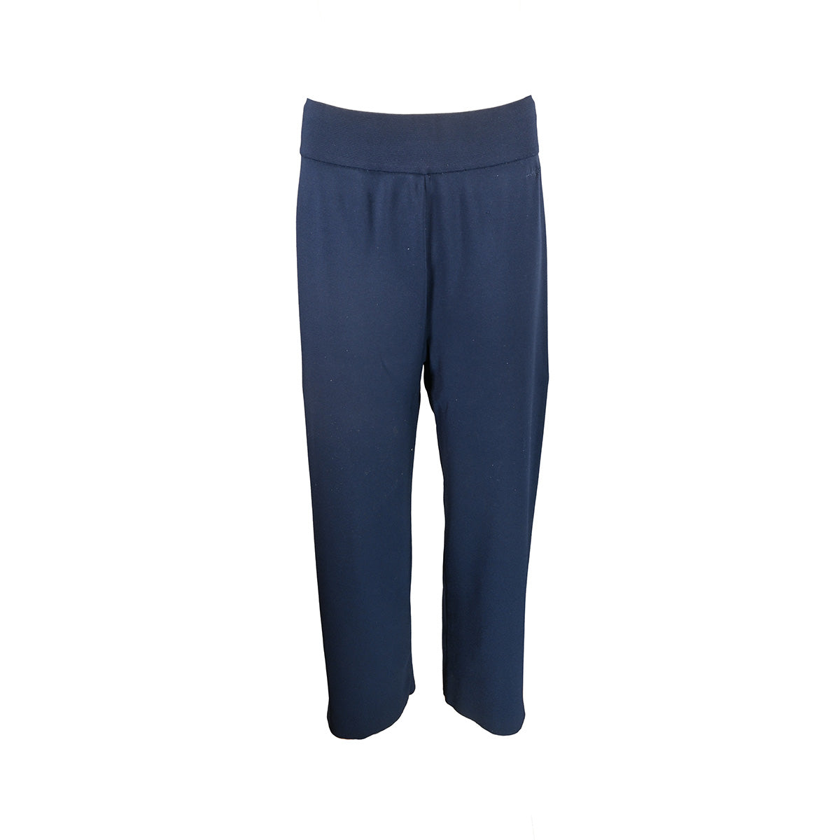 Calça de malha azul-marinho