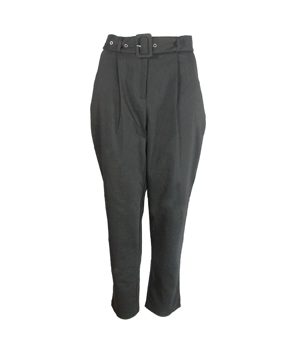 Calça Preta Alfaiataria com Cinto