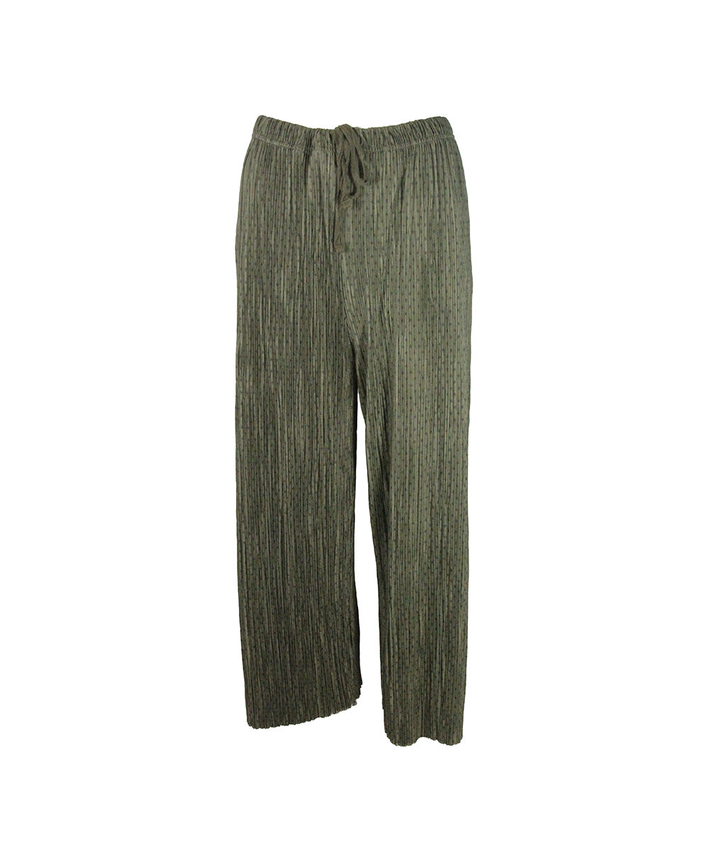 Calça Verde Musgo Plissada