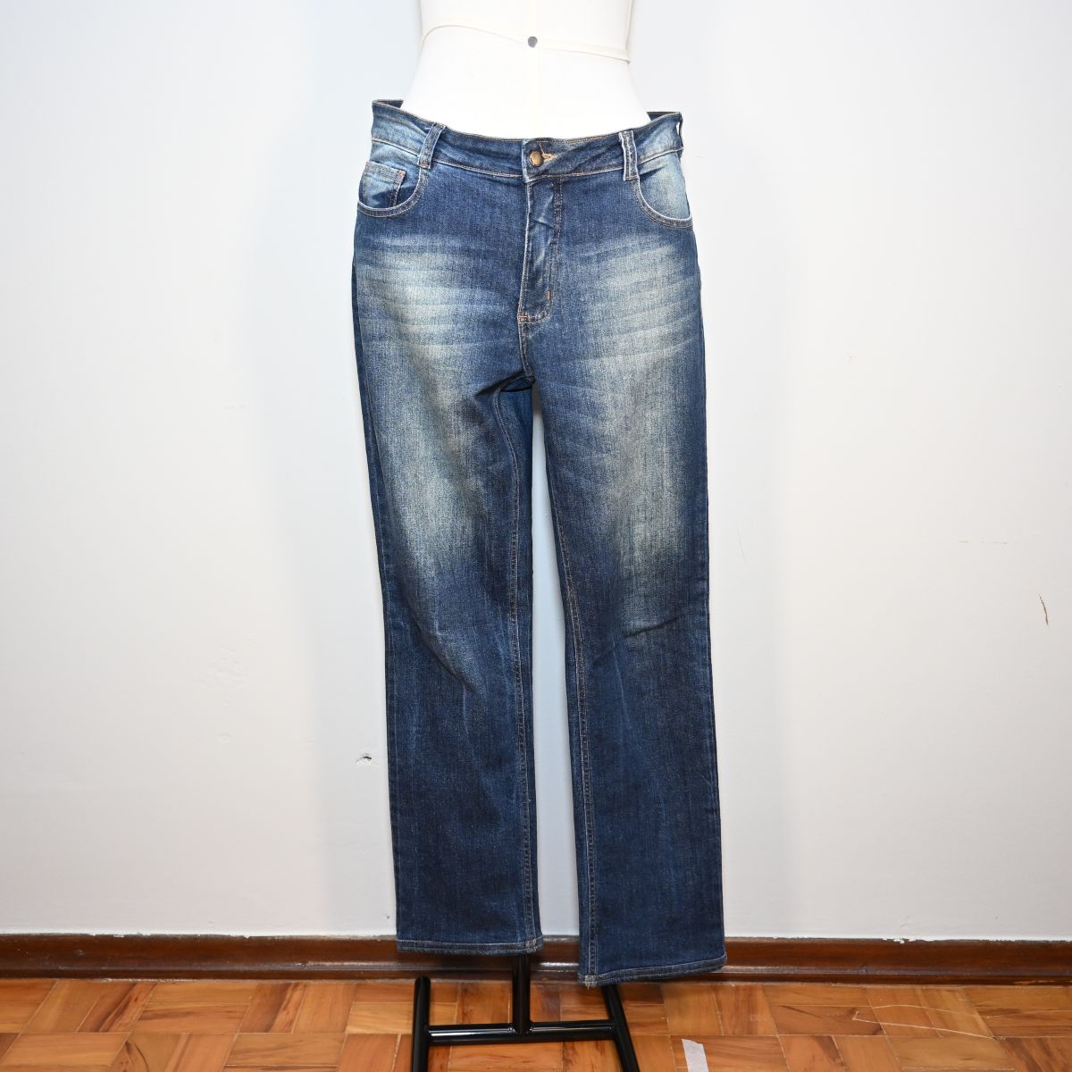 Calça jeans reta
