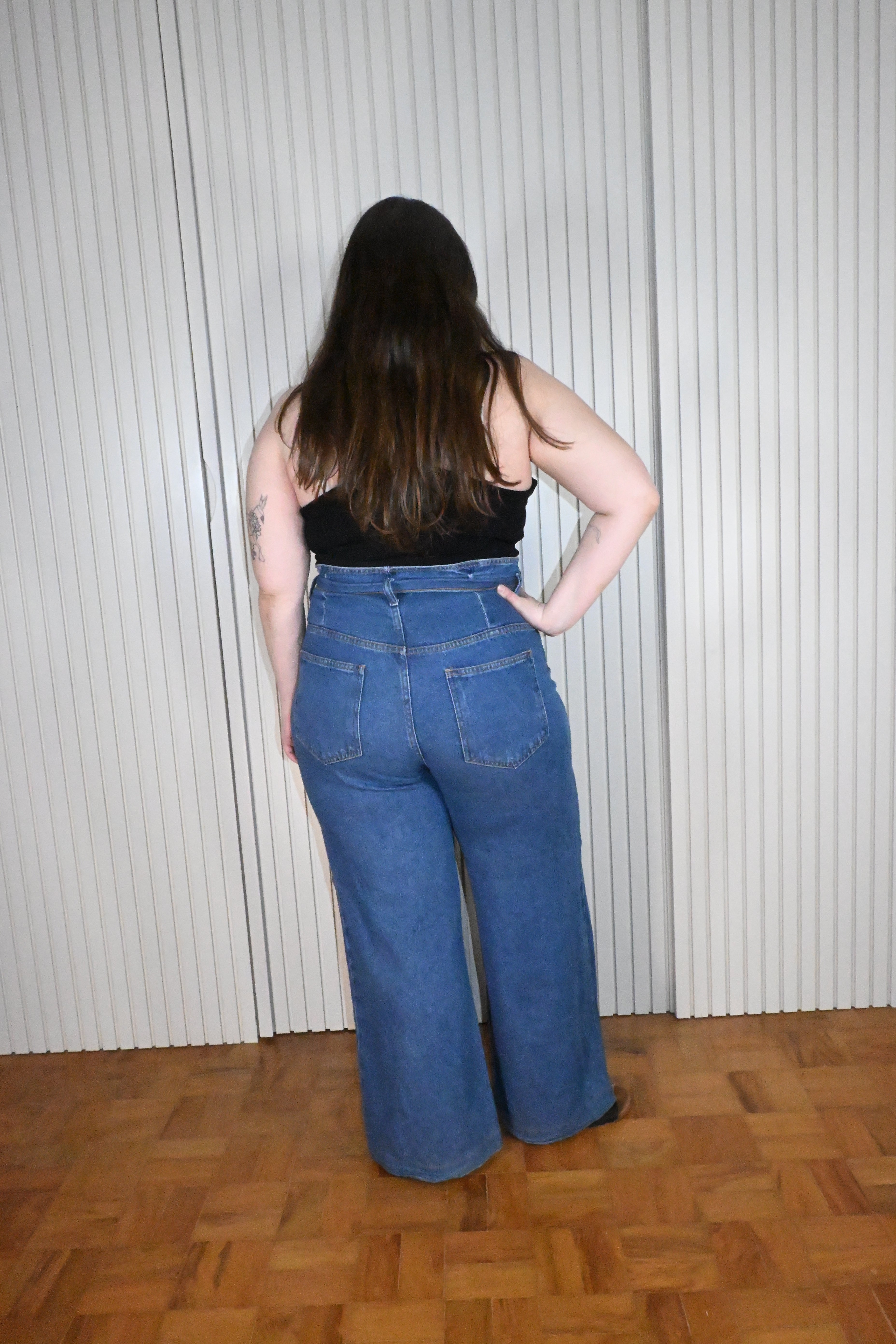 Calça Jeans Pantalona