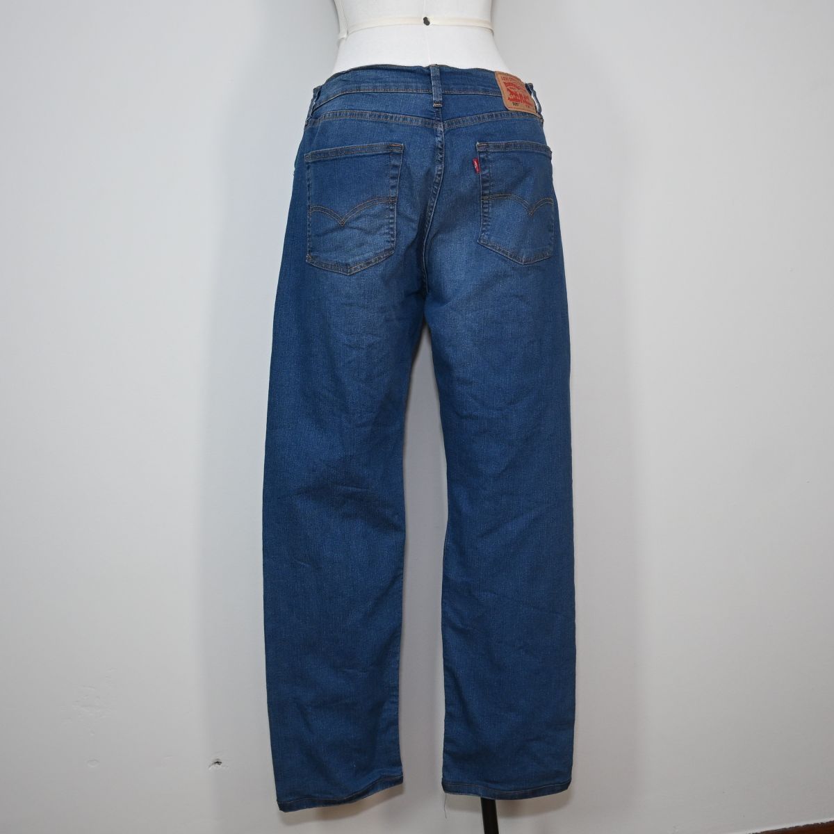 Calça jeans reta azul claro