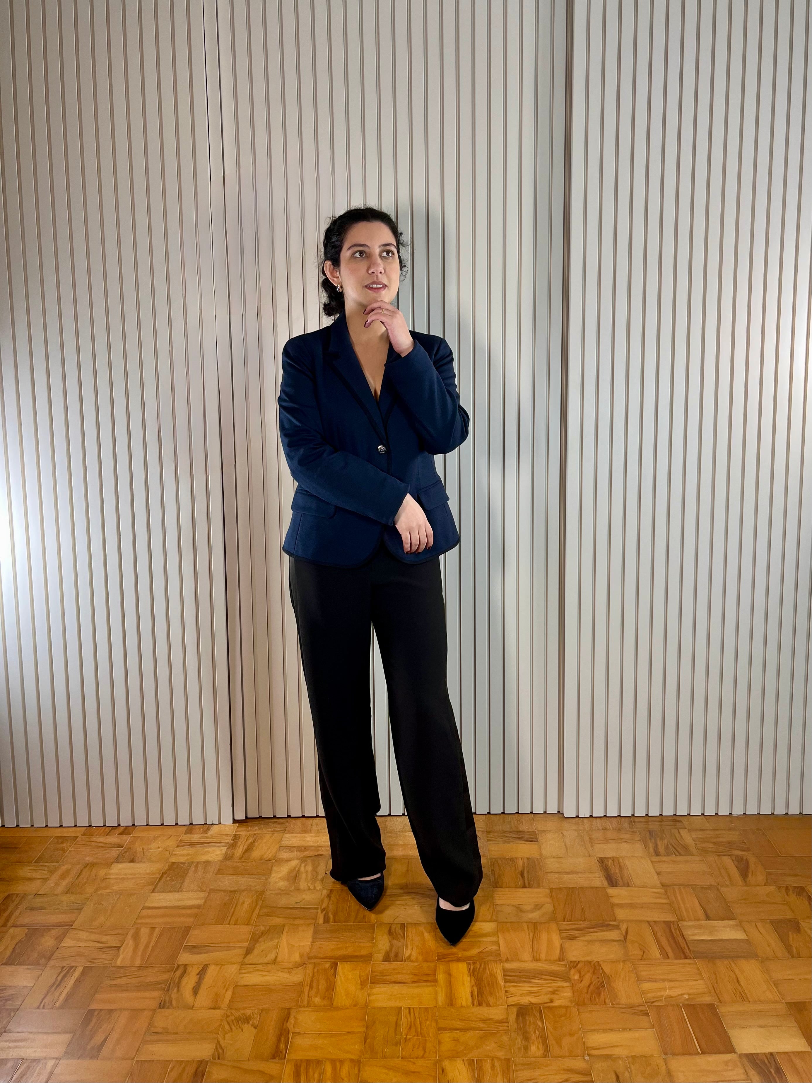 Blazer Azul-marinho Academico
