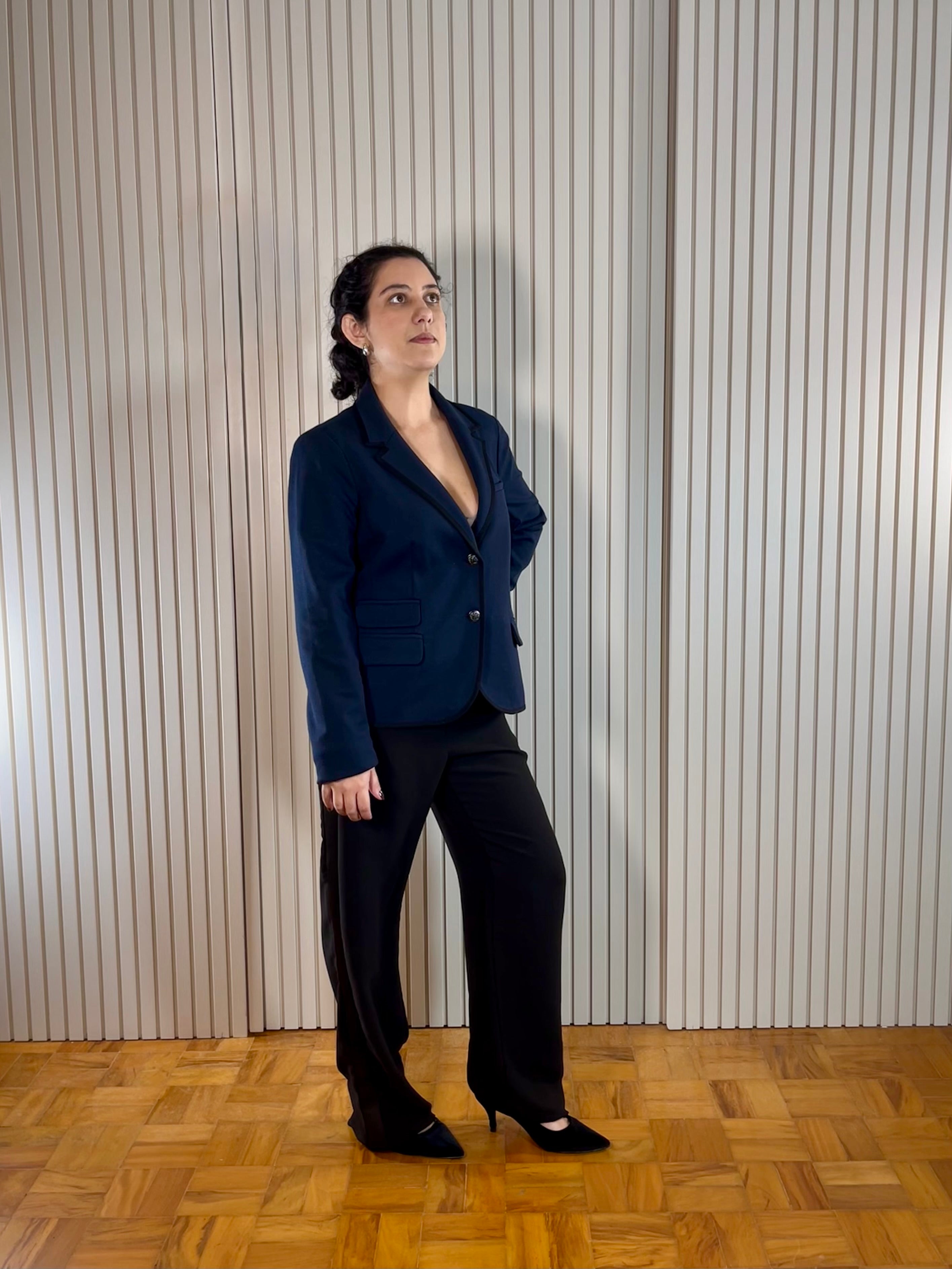 Blazer Azul-marinho Academico