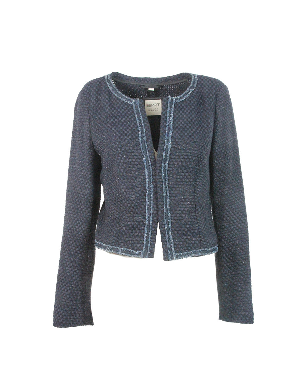 Jaqueta Azul-Marinho de Tweed