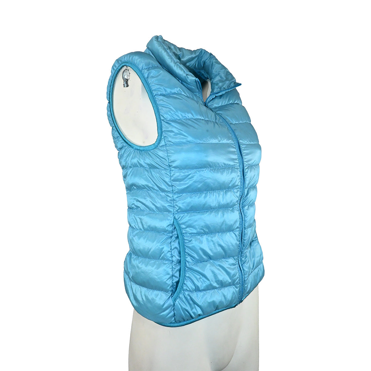 Colete puffer azul claro