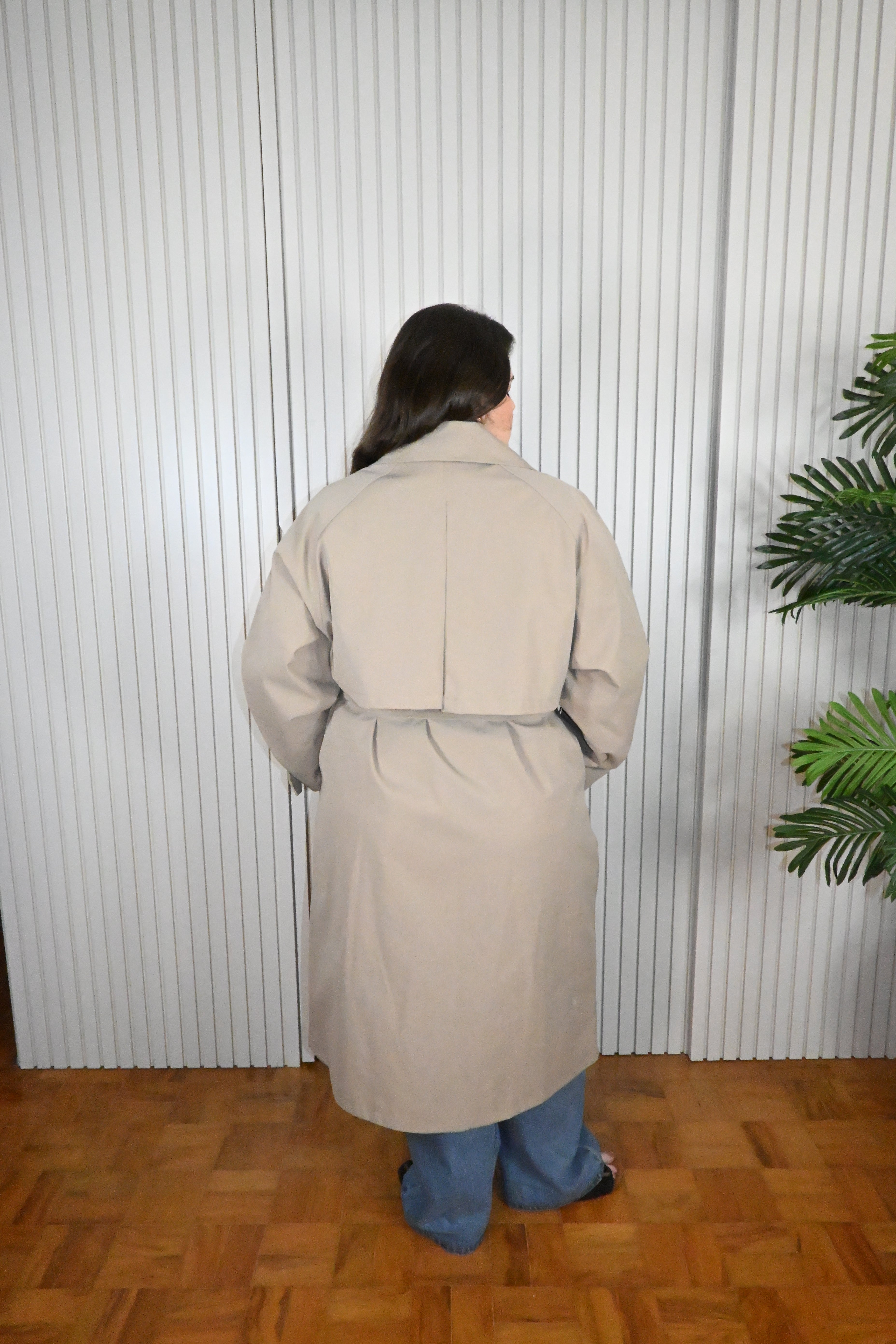 Trench Coat Oversized Bege