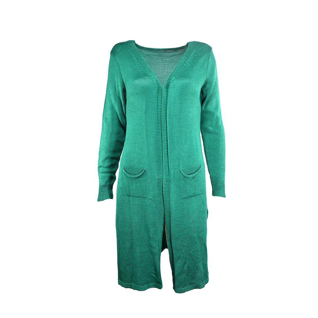 Cardigan Longo Verde