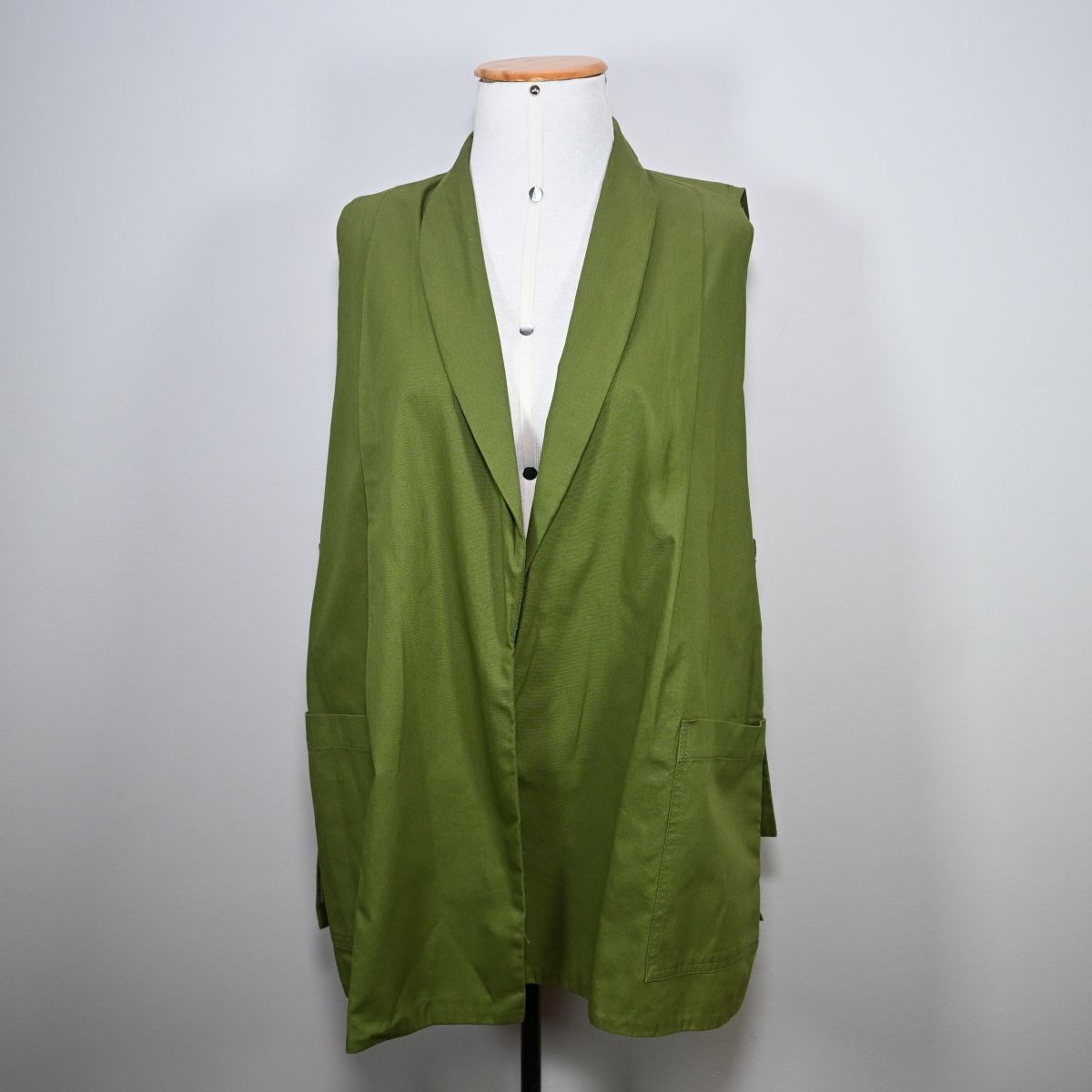 Colete longo verde militar