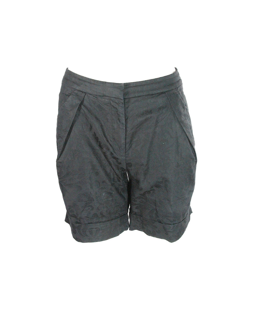 Short Preto Texturizado