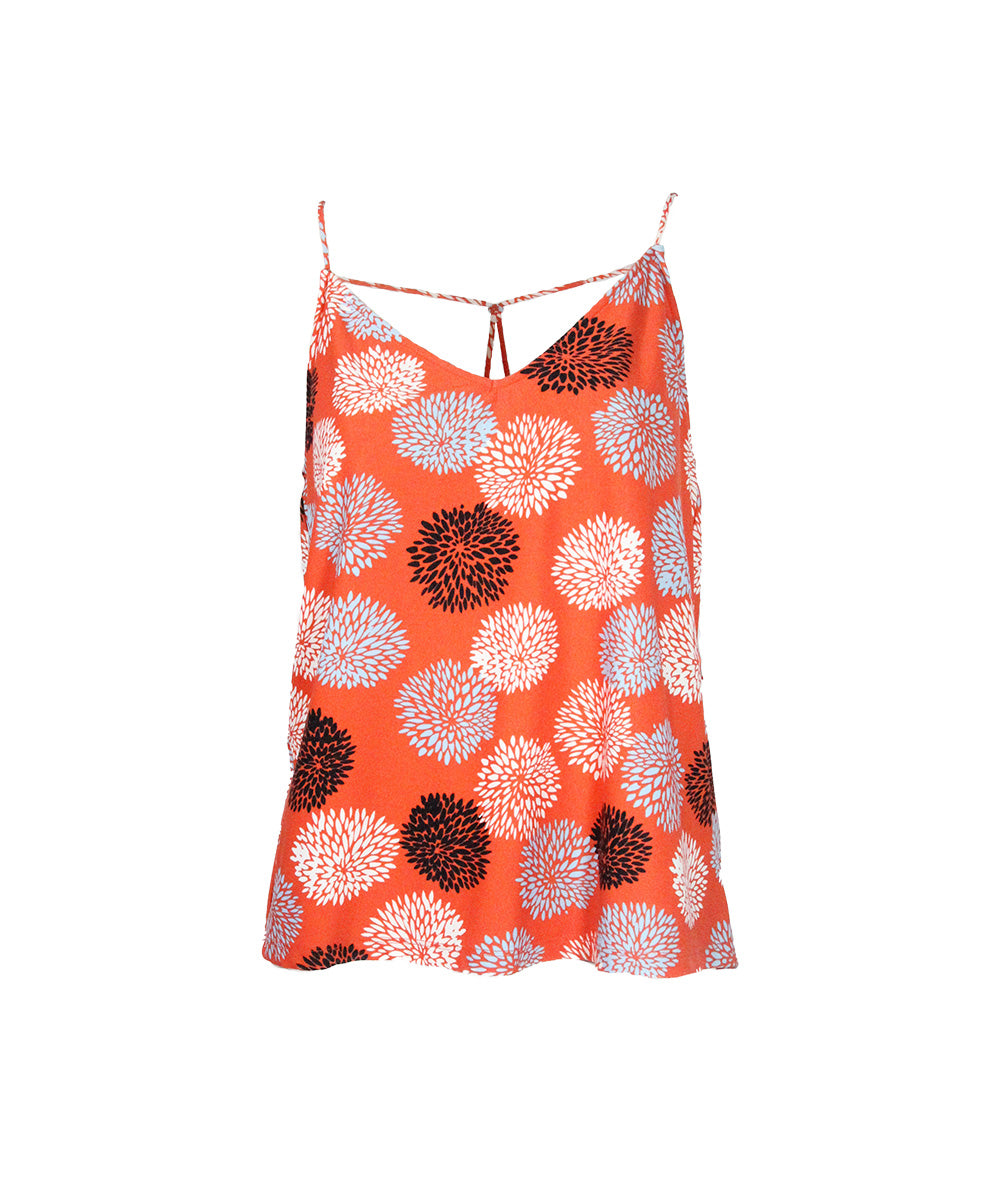 Regata Laranja Estampada