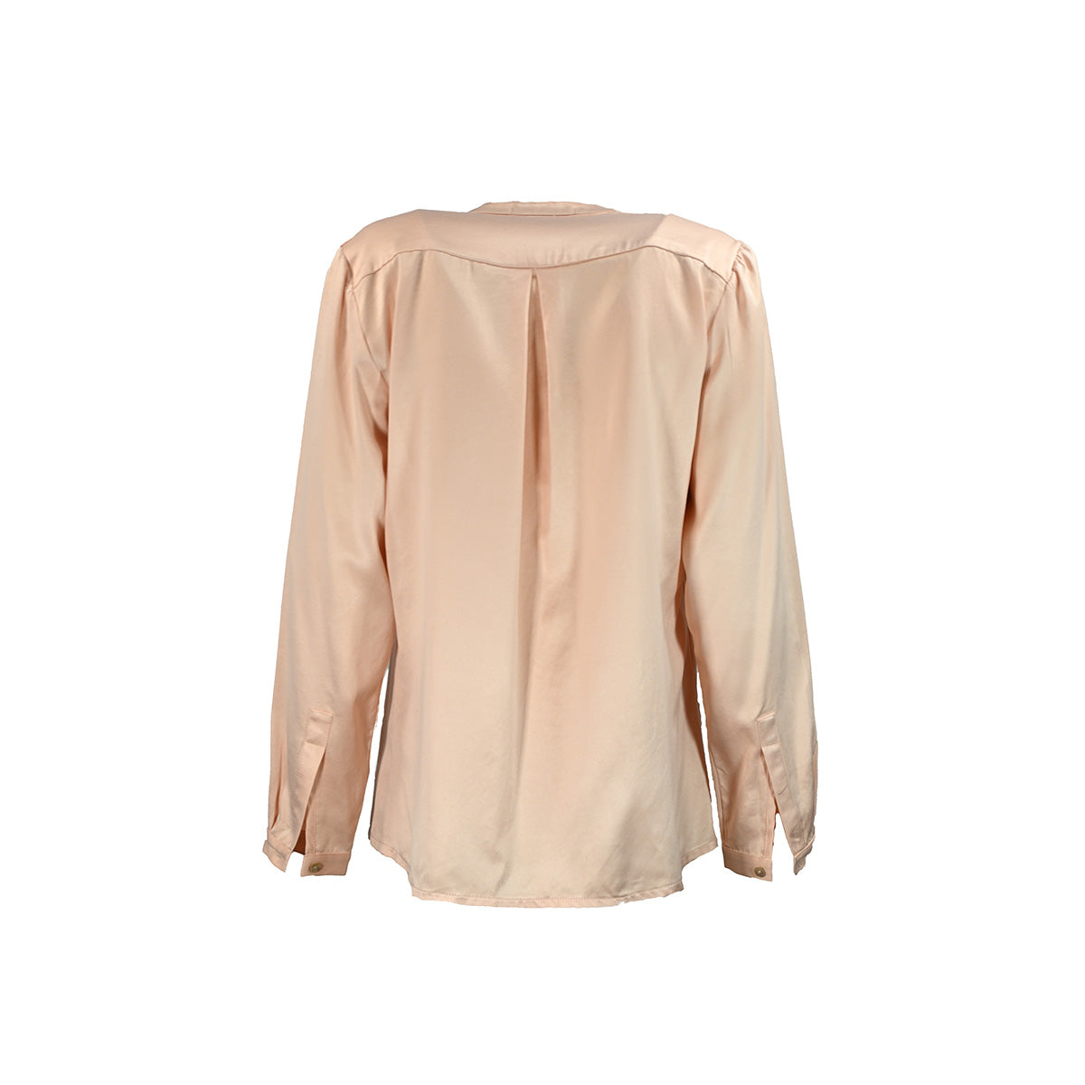 Camisa rosa calro com detalhe nos ombros