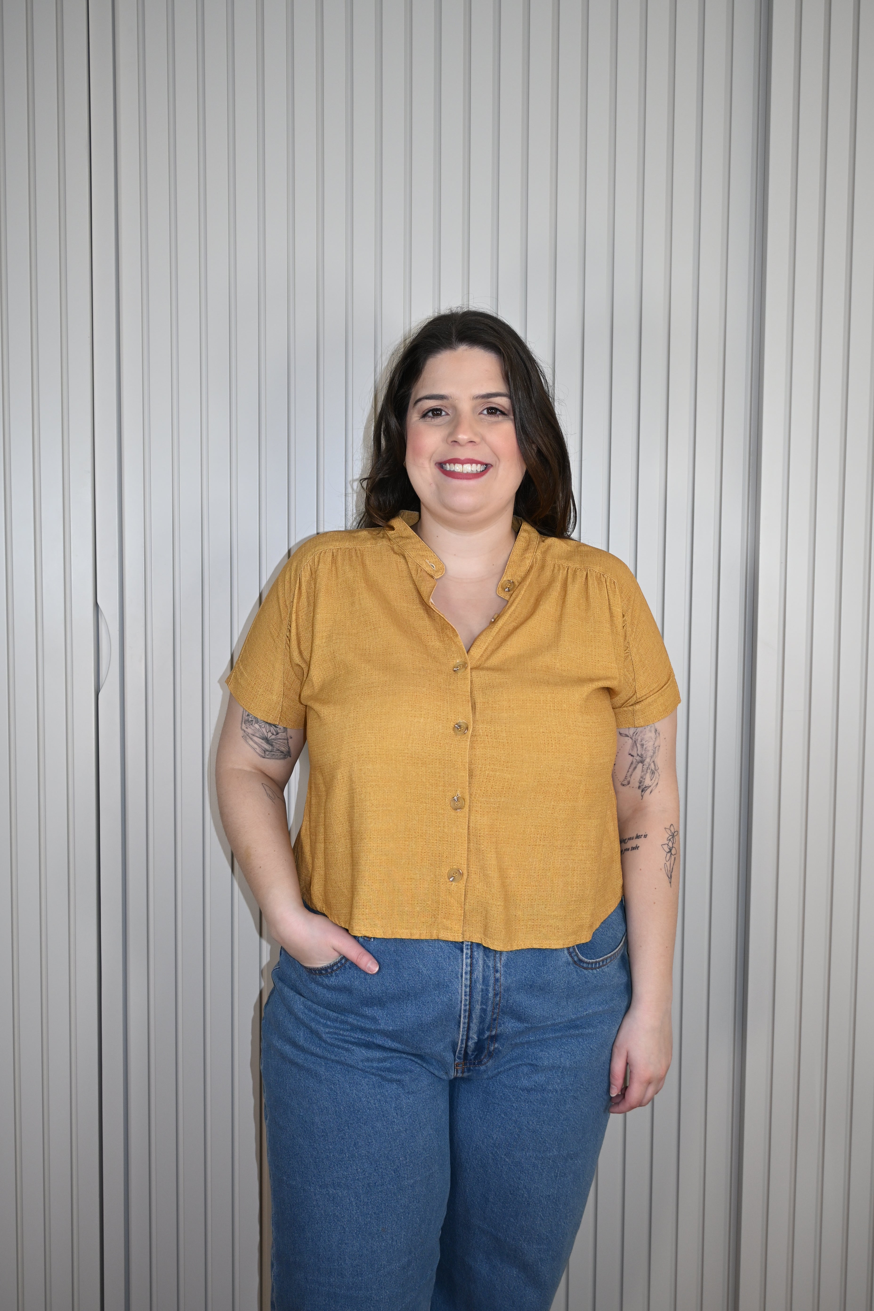 Camisa Amarelo Mostarda