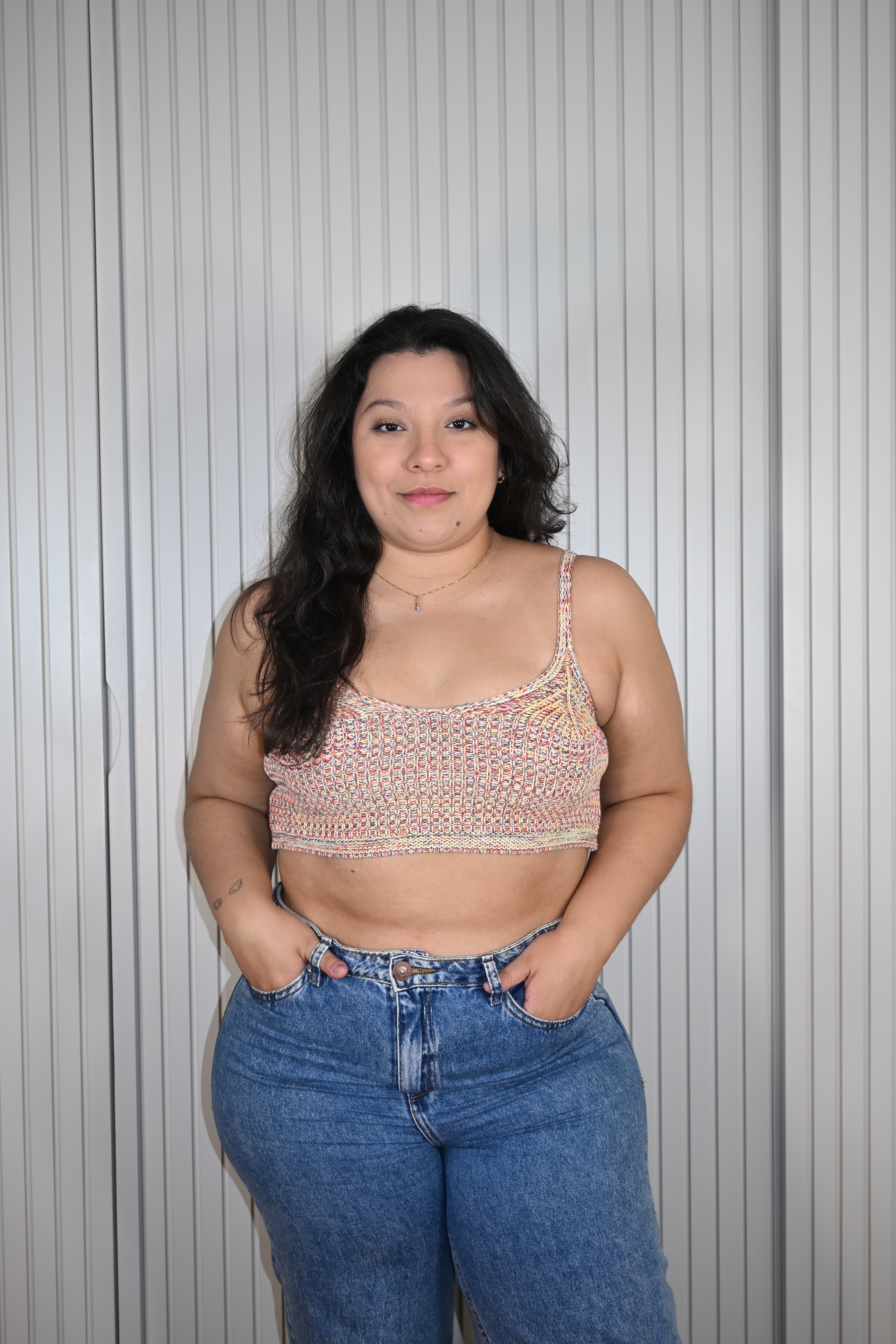 Cropped de Malha Multicores