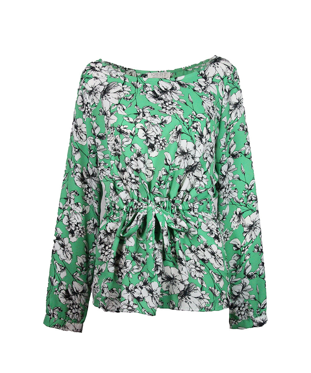 Blusa Verde Floral