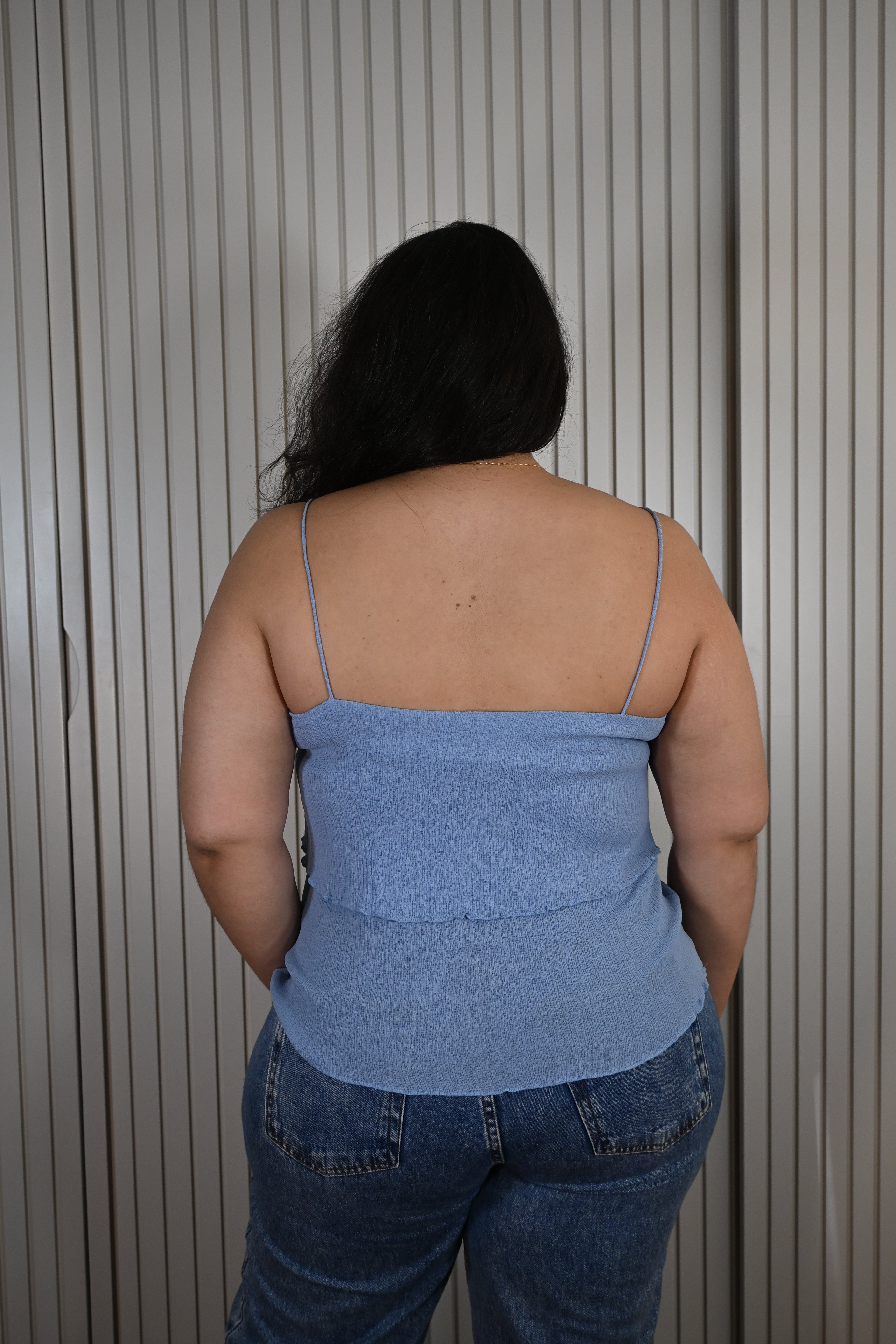 Regata Azul Clara com Babado
