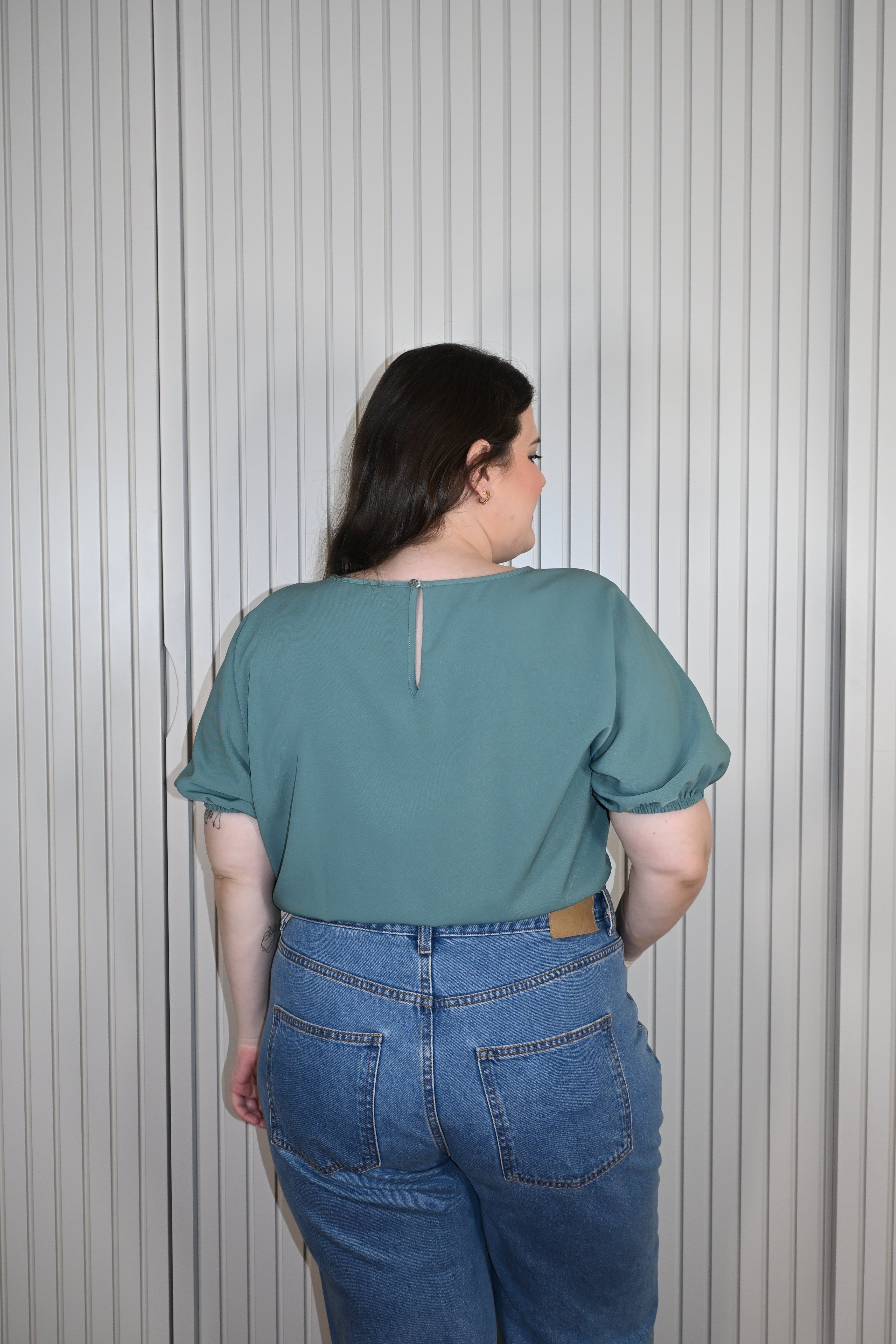Camiseta Azul Acizentado