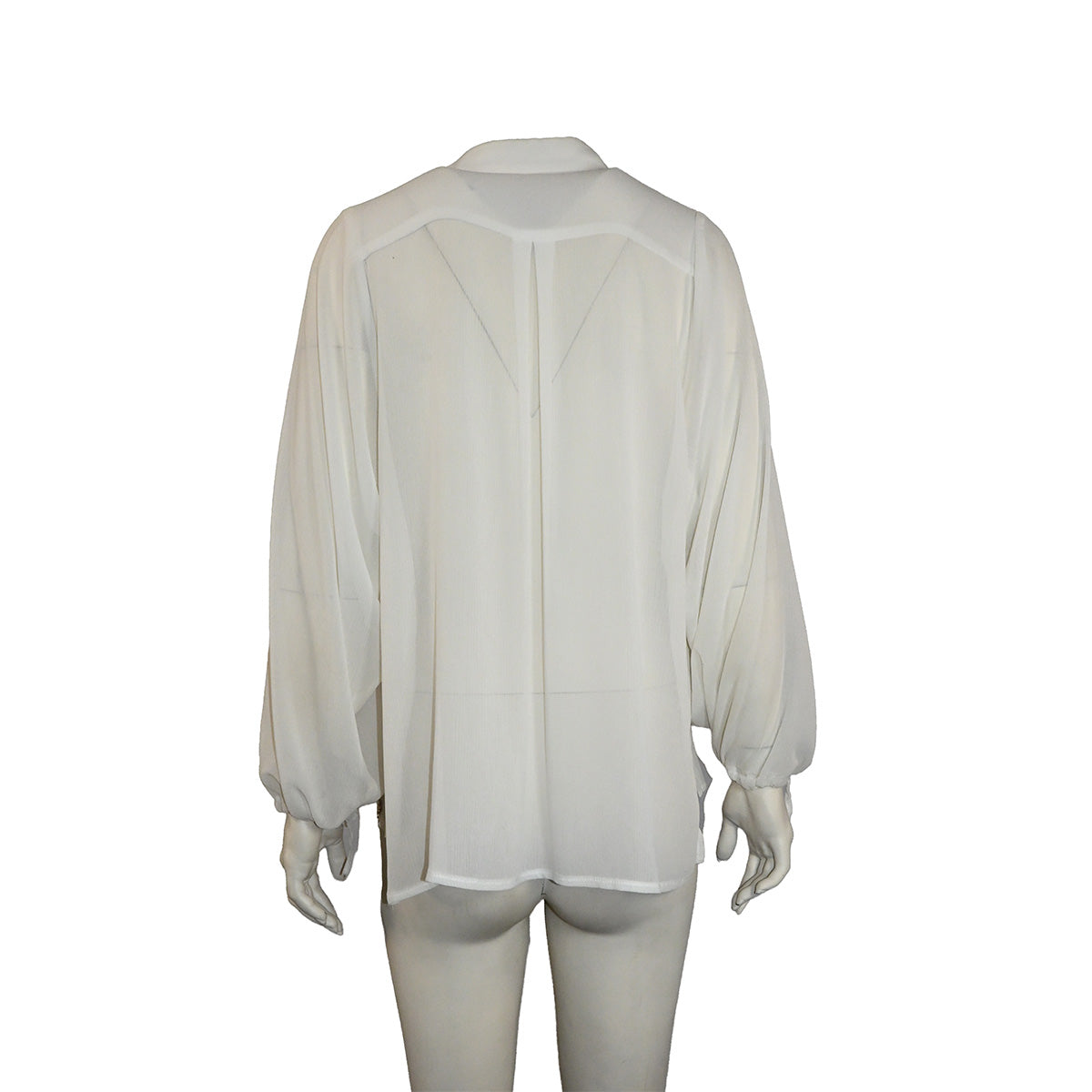 Camisa branca com transparência