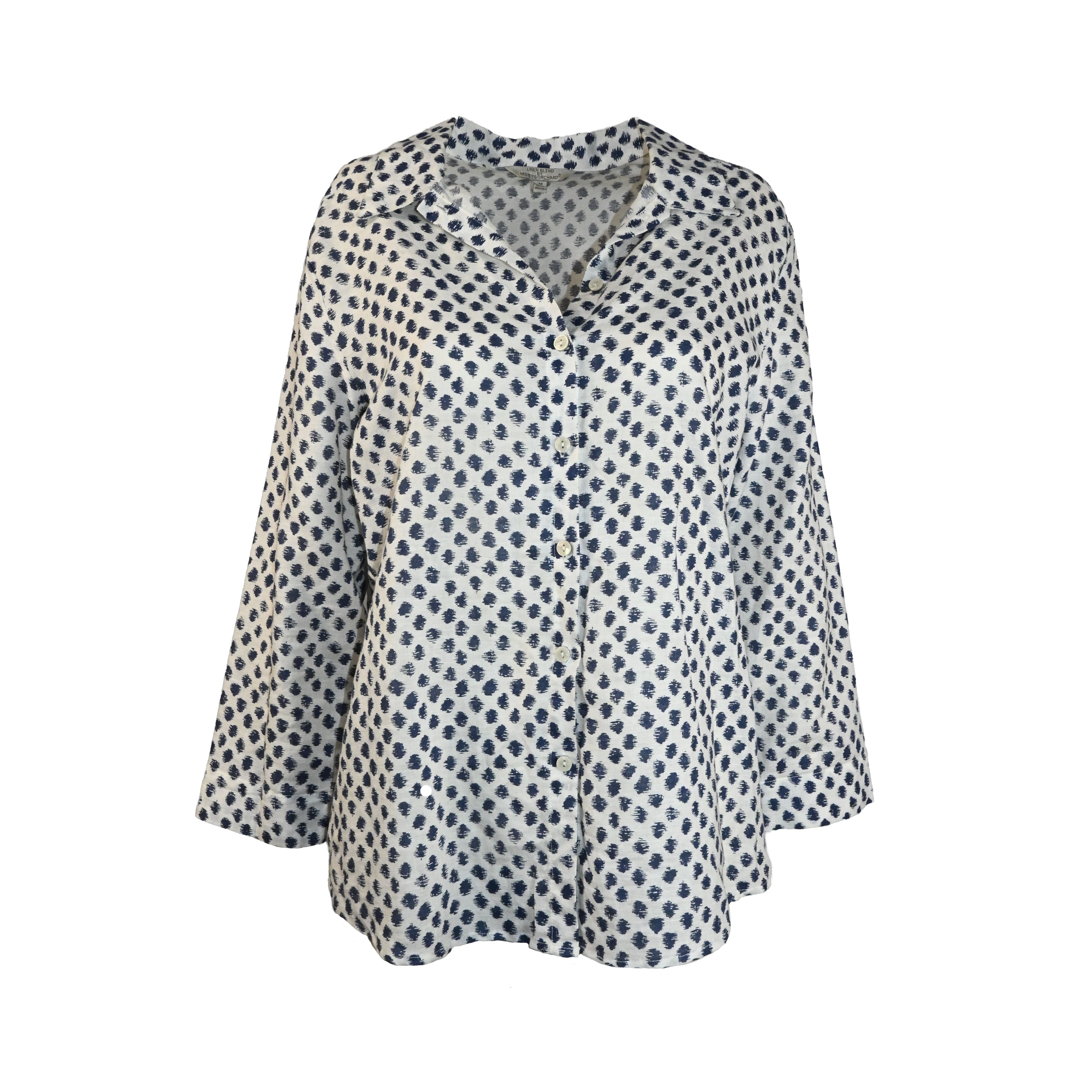 Camisa de linho estampada