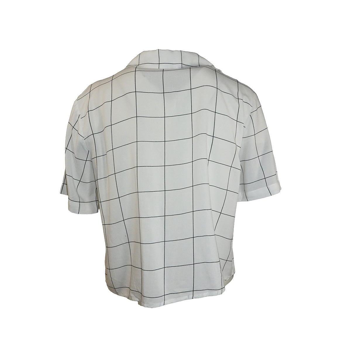 Camisa cropped quadriculada