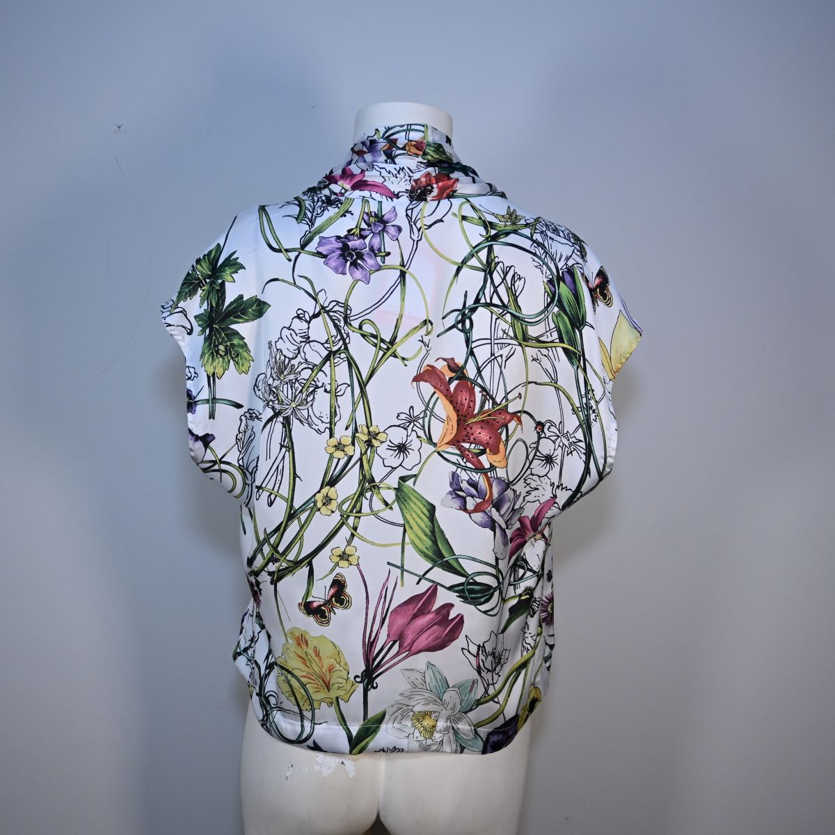 Blusa transpassada flora
