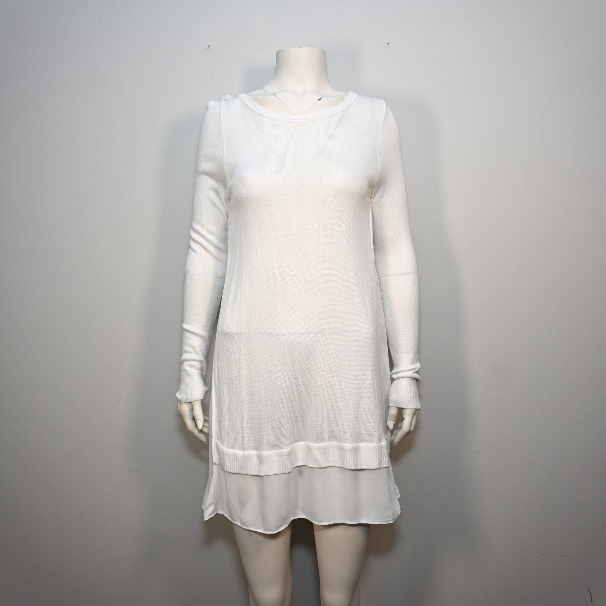 Blusa longa de malha