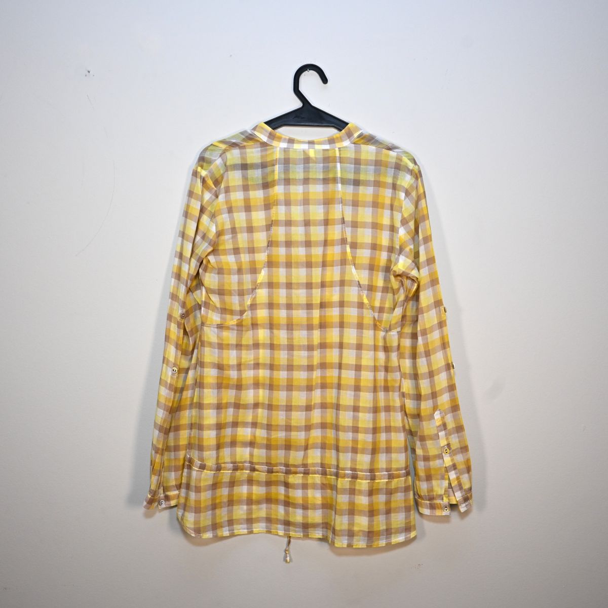 Blusa xadrez amarela