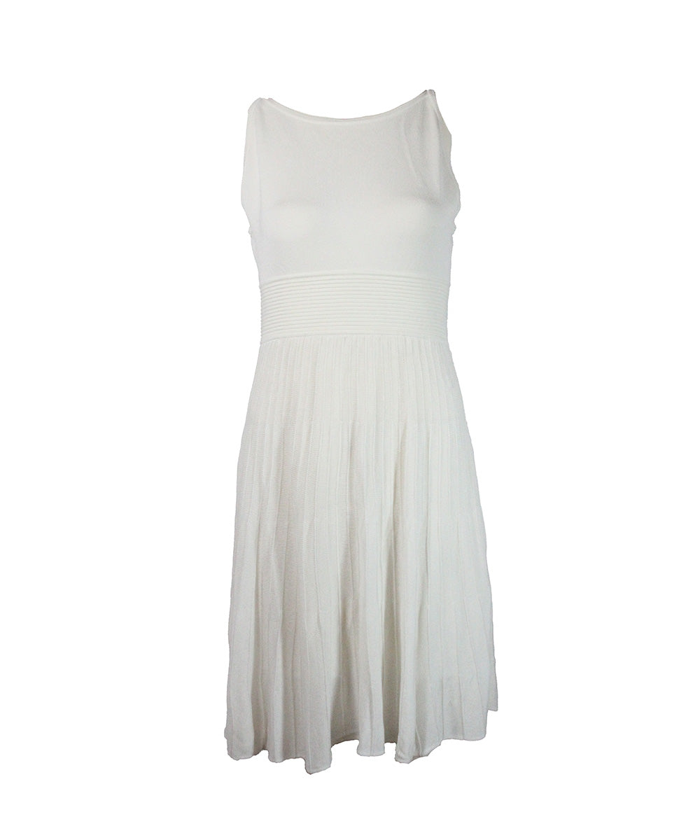 Vestido Curto Branco de Malha