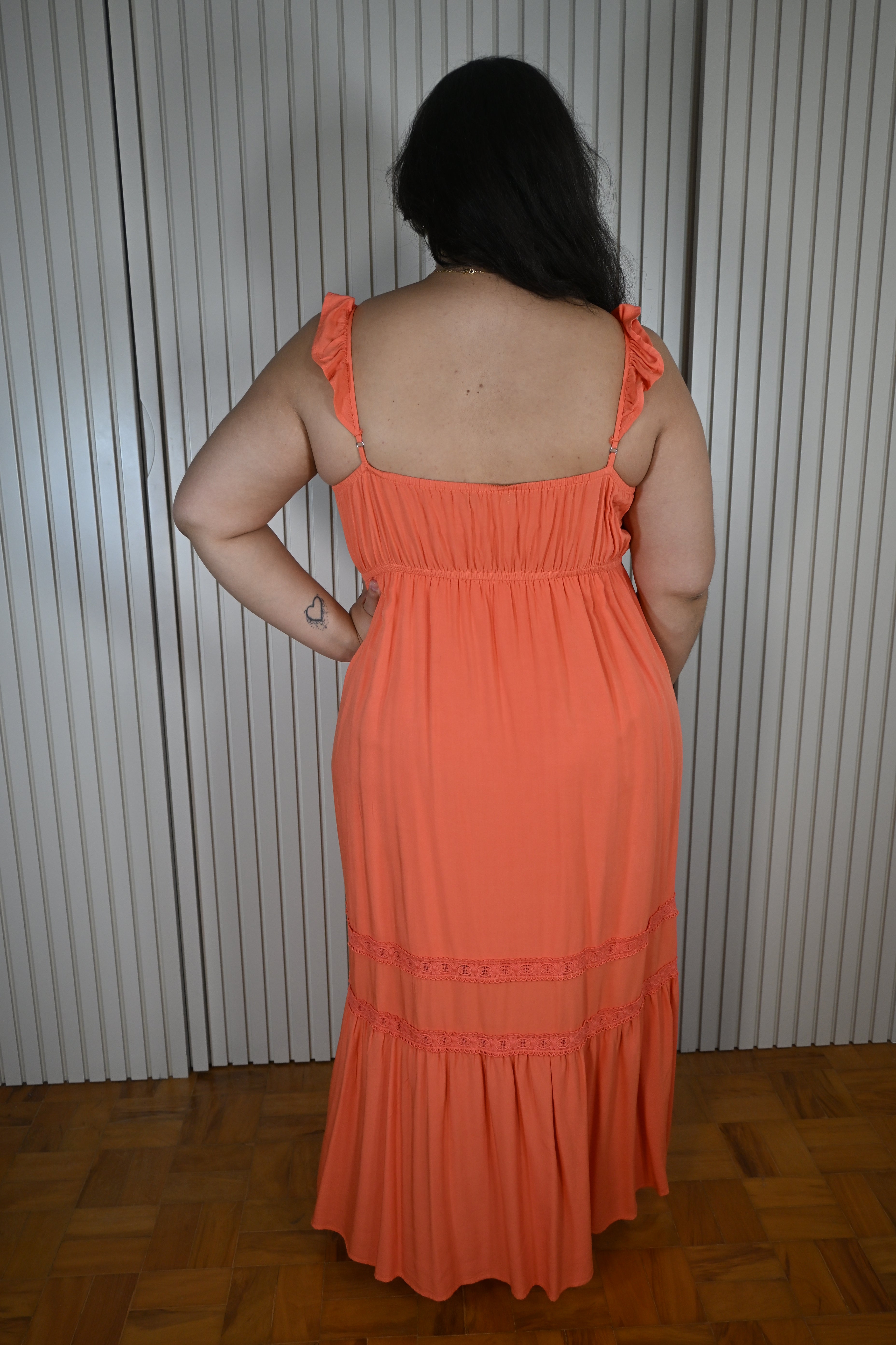Vestido Longo Laranja