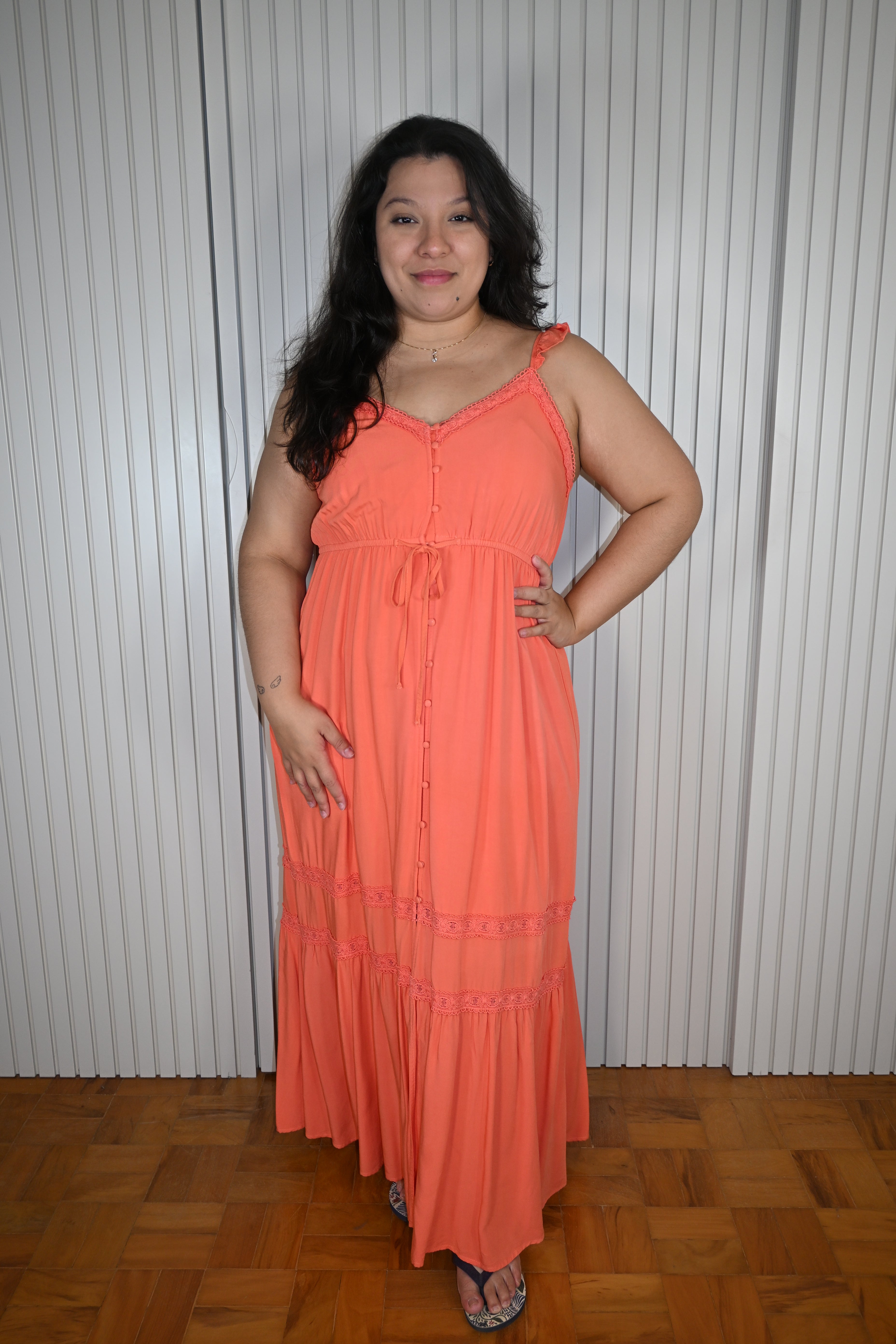 Vestido Longo Laranja