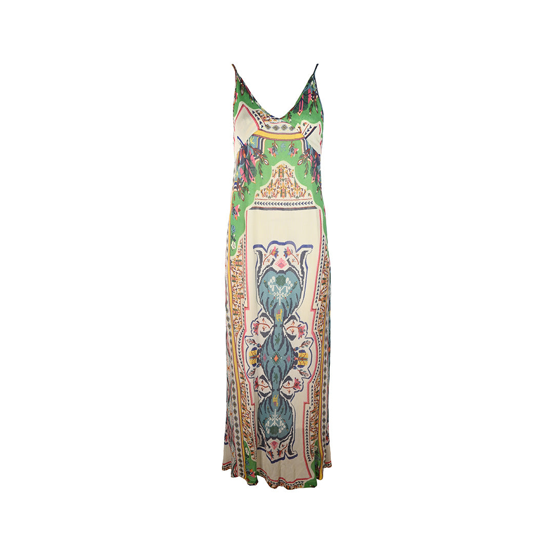 Vestido longo estampado