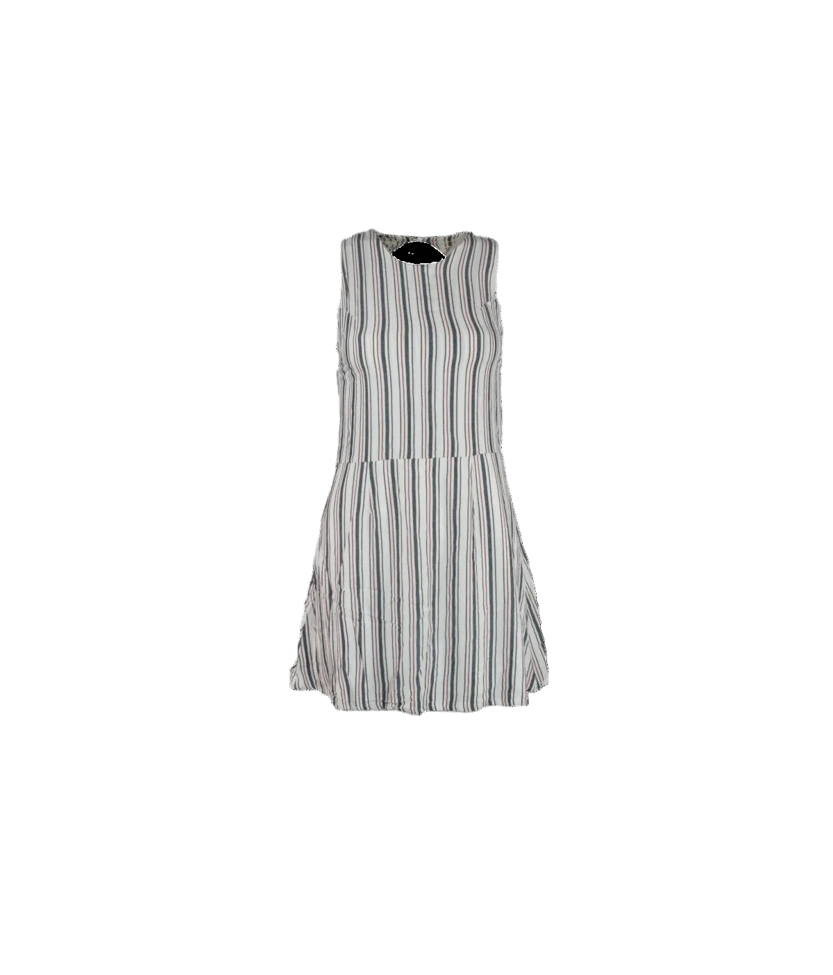 Vestido curto listrado