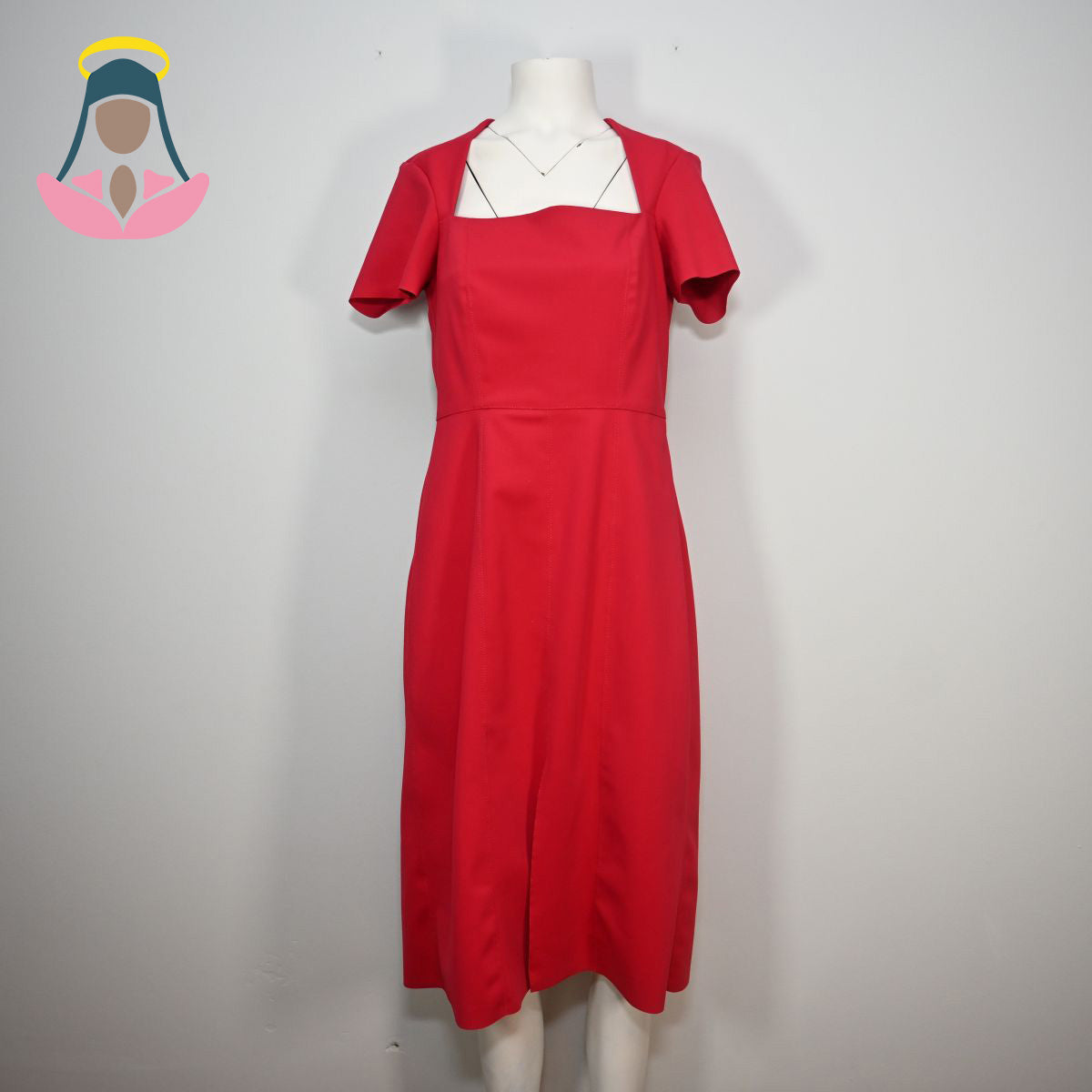 Vestido vermelho de alfaiataria