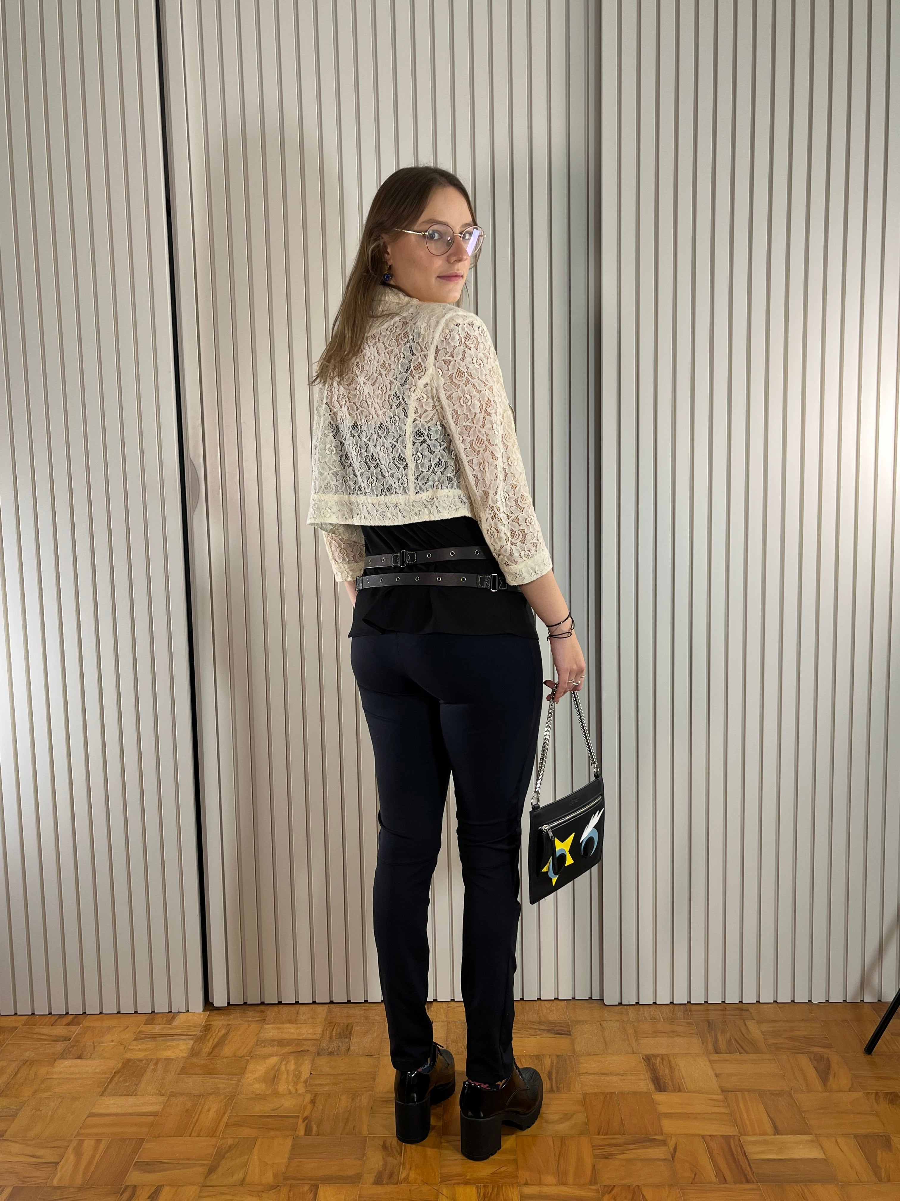 Calça Preta Skinny Cintura Baixa