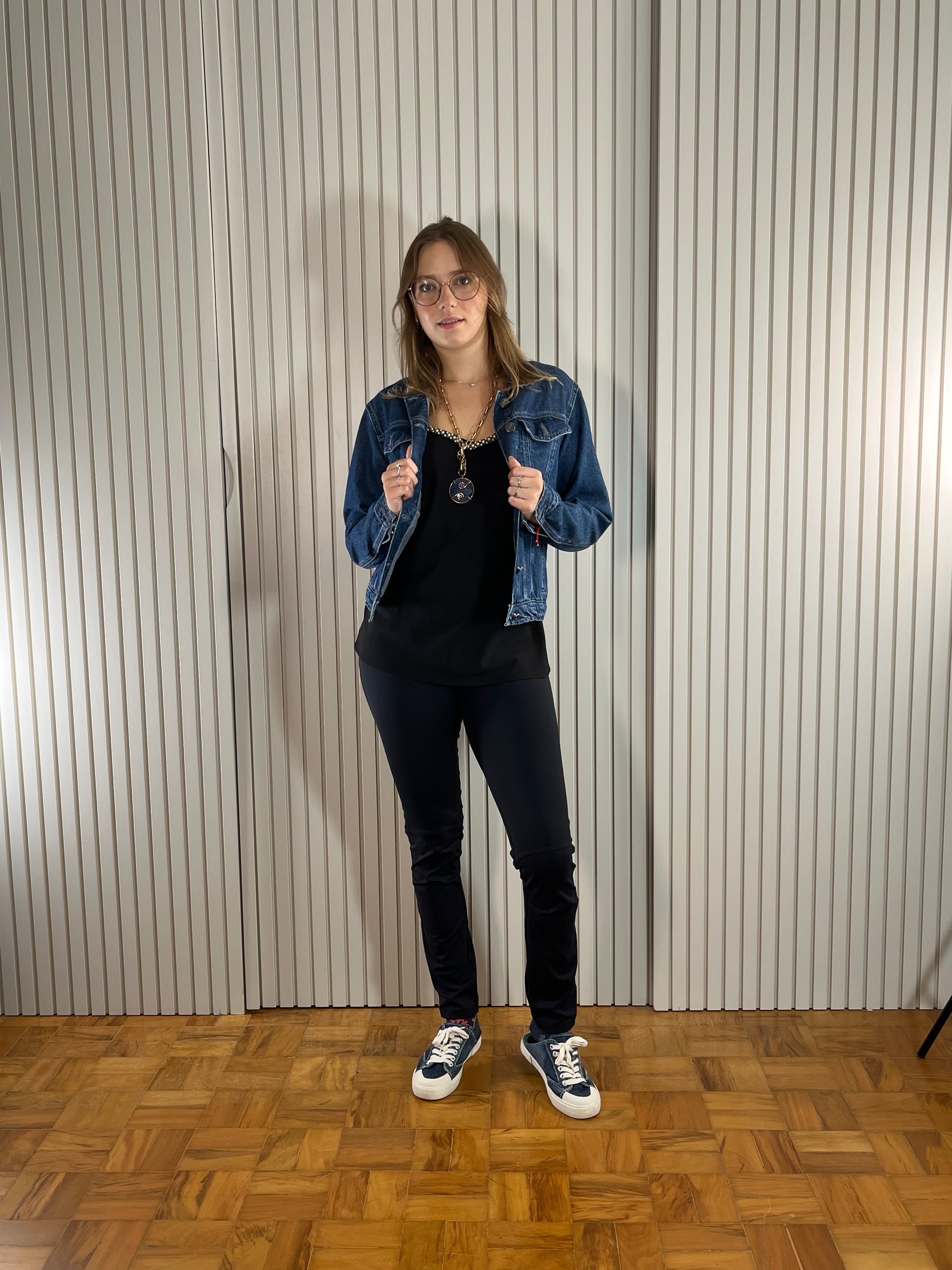 Calça Preta Skinny Cintura Baixa