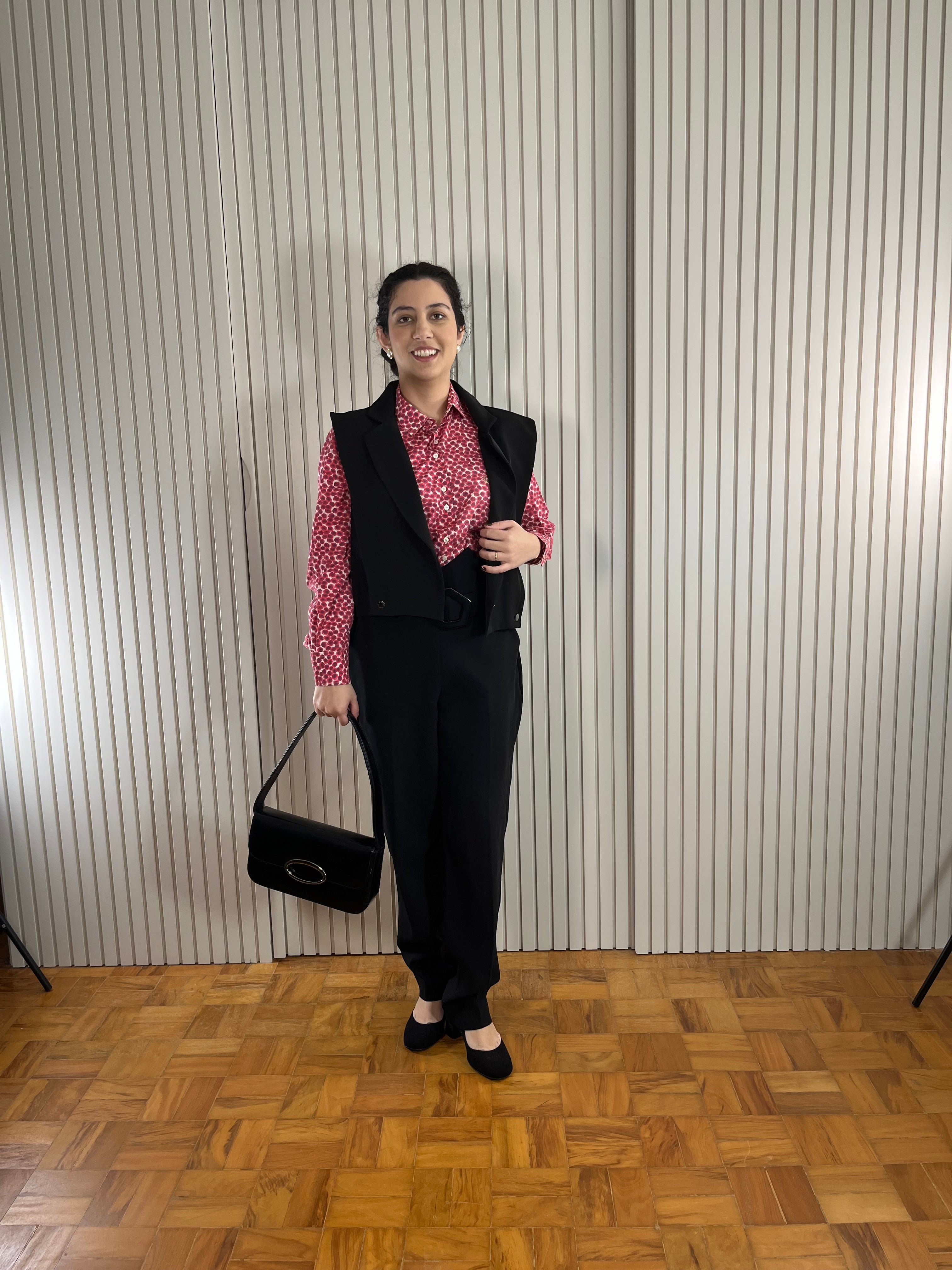 Camisa Rosa Estampada