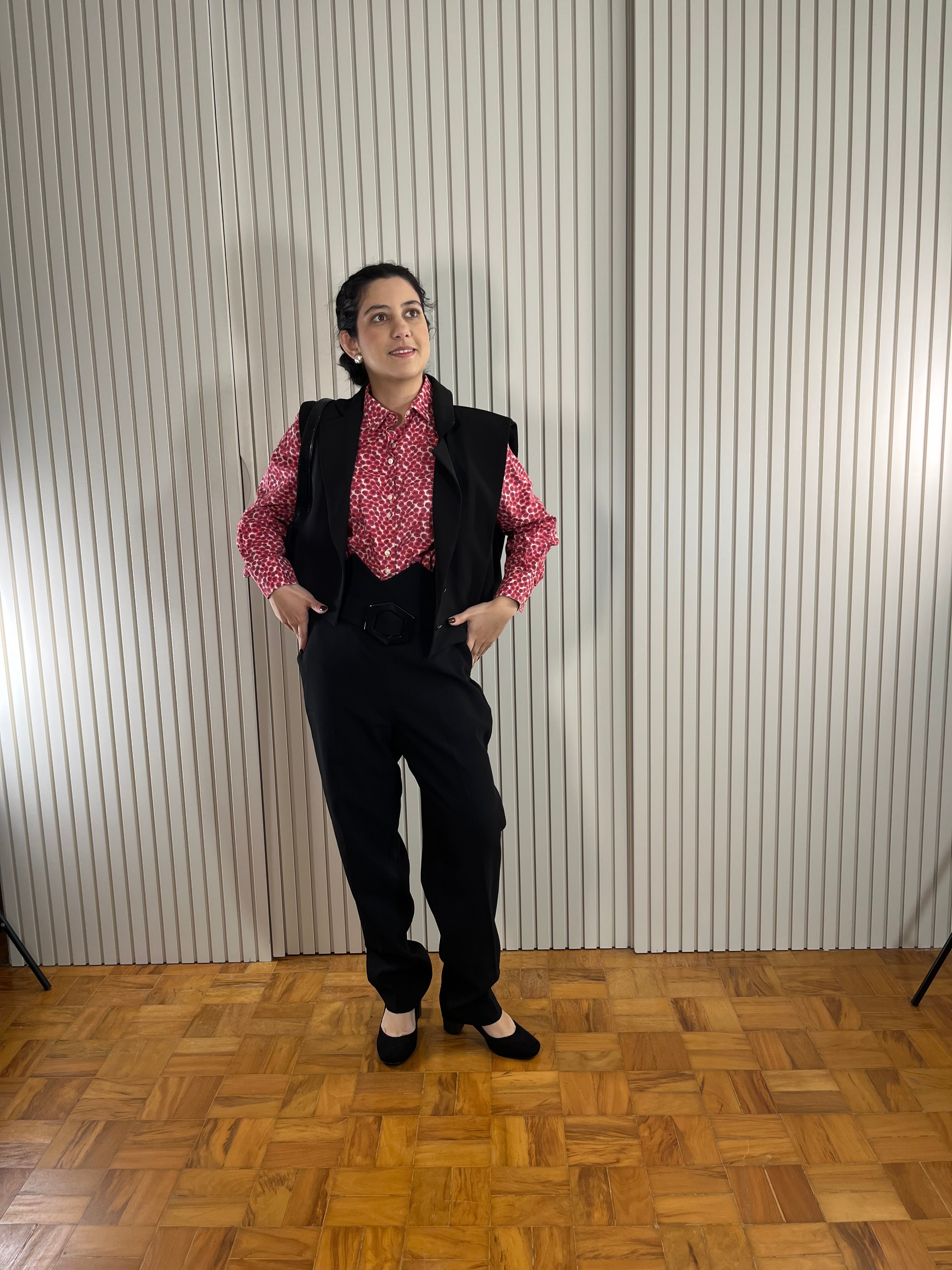 Camisa Rosa Estampada