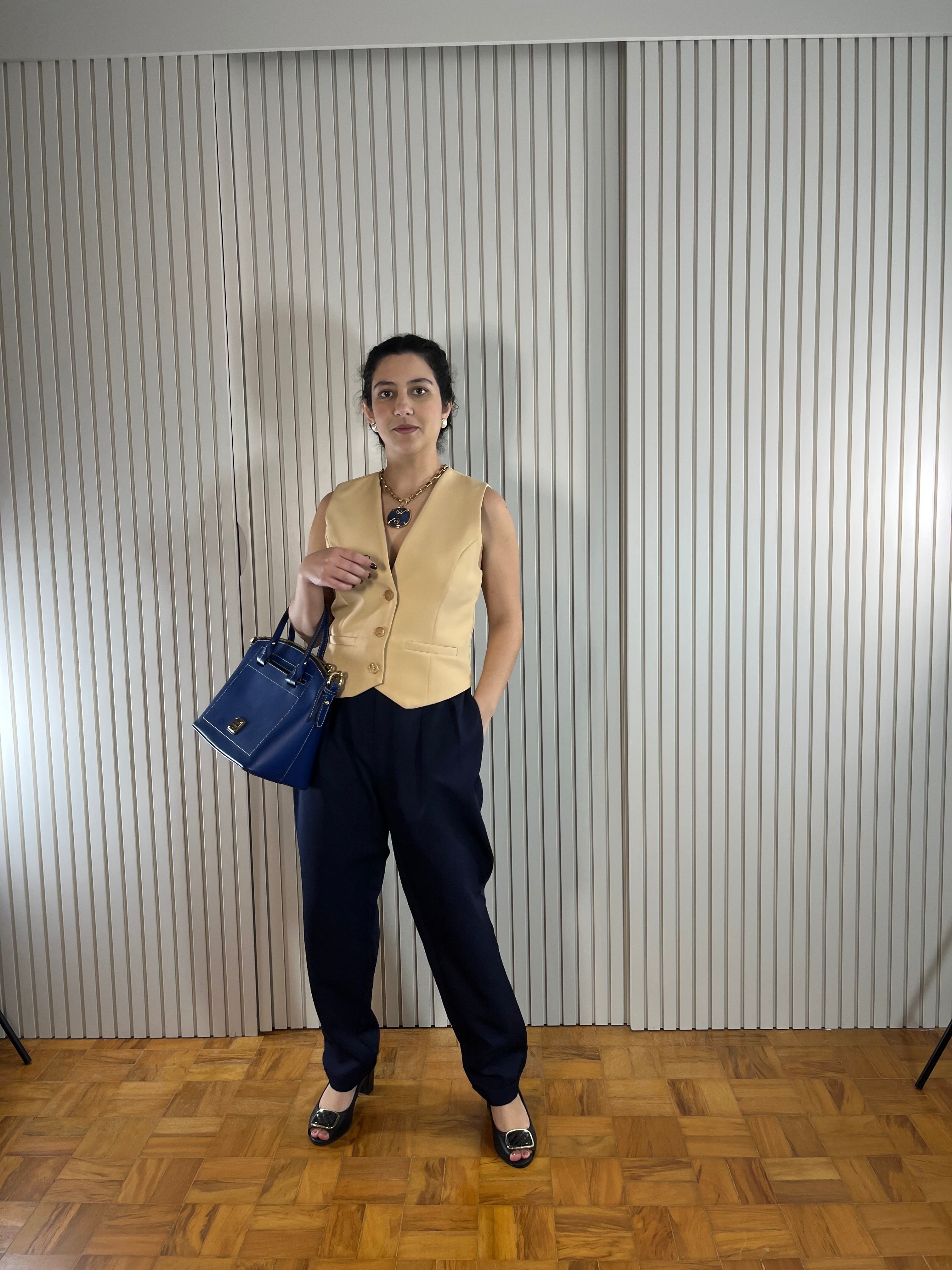 Calça Roxa Cintura Alta